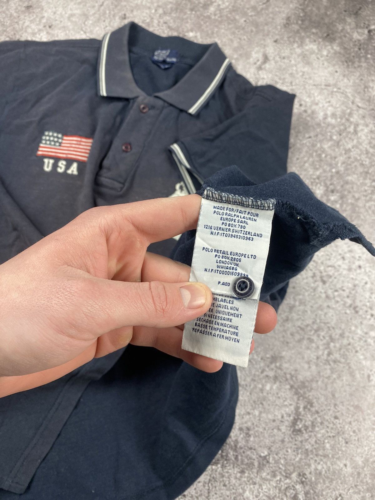 Polo Ralph Lauren × Ralph Lauren × Vintage Vintage Polo Ralph Lauren USA Faded Rugby Shirt Y2K Cheef Size US L / EU 52-54 / 3 - 5 Thumbnail