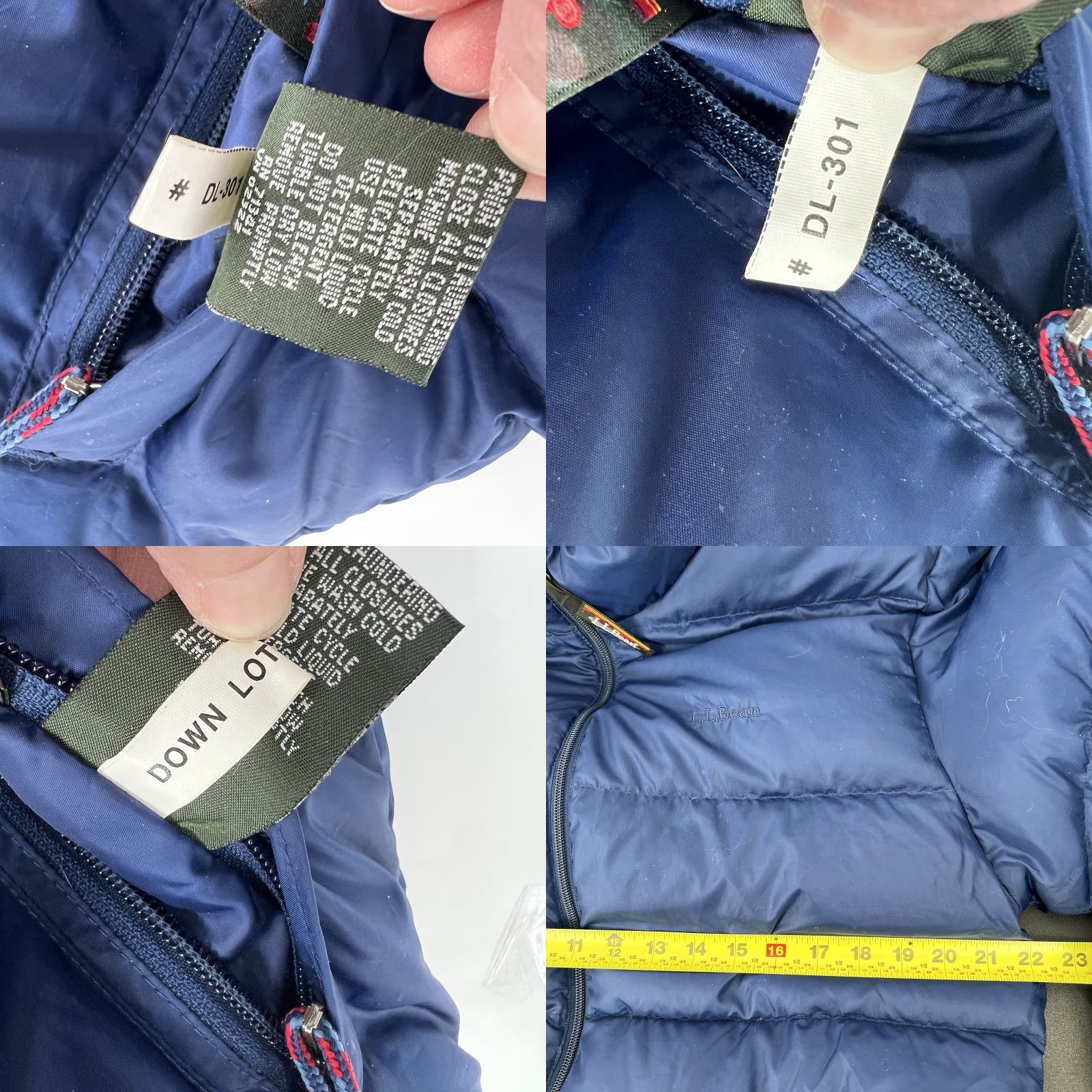 Vintage LL Bean Jacket Mens Small Blue Puffer Goose Down Insulated Zip Outdoor Regular Stand-Up Collar Pockets Full Zip 0 VC64 Size US S / EU 44-46 / 1 - 9 Thumbnail