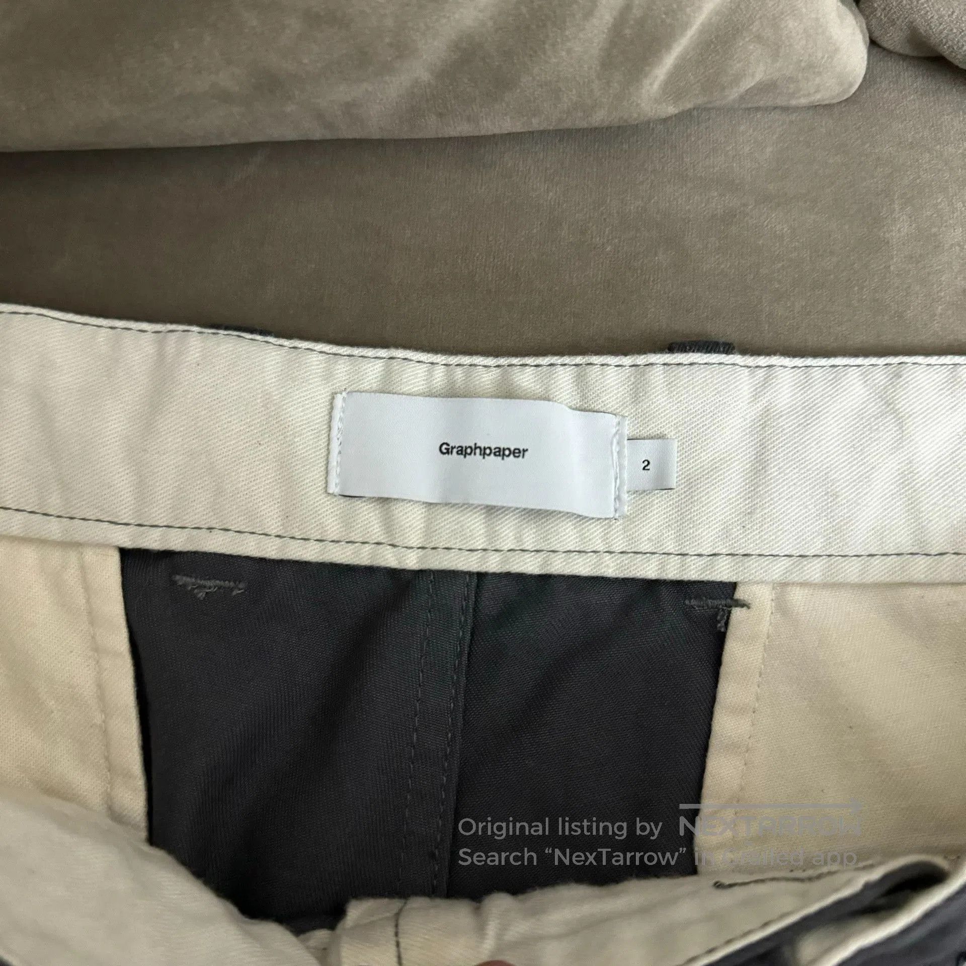 Graphpaper Graphpaper Westpoint Chino Tuck Tapered Pants. Size US 26 / EU 42 - 4 Thumbnail
