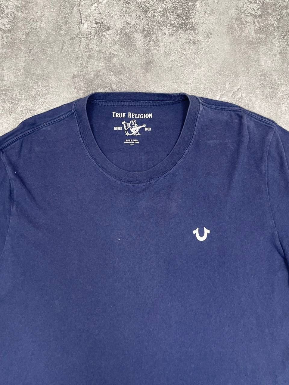 True Religion True Religion Men Cotton T-Shirt Blue Size L Size US L / EU 52-54 / 3 - 2 Thumbnail