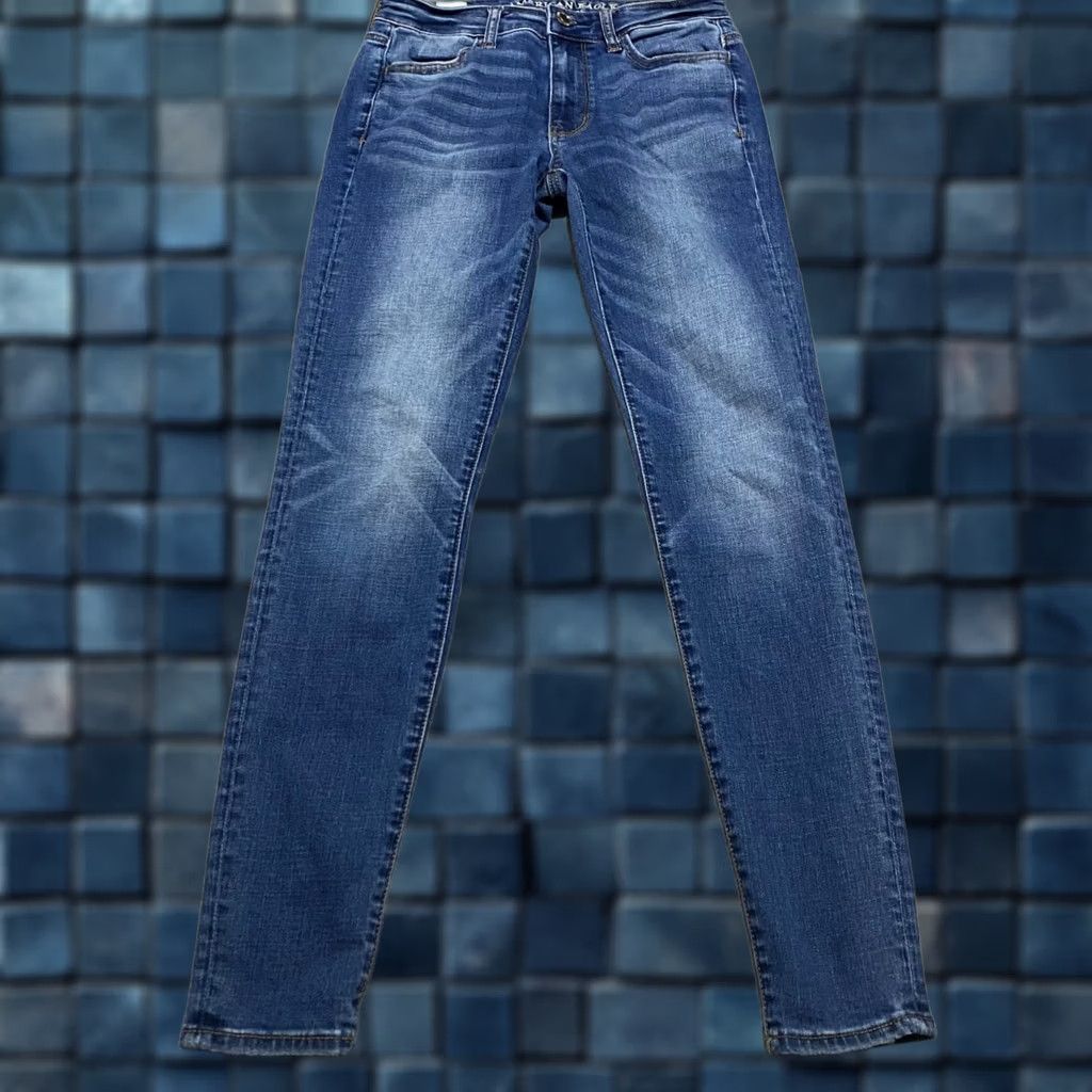 American Eagle Outfitters American Eagle Outfitters Jeans Womens 2 Blue Medium Wash High Rise Jegging Slim Stretch Regular Size 26" / US 2 / IT 38 - 1 Thumbnail