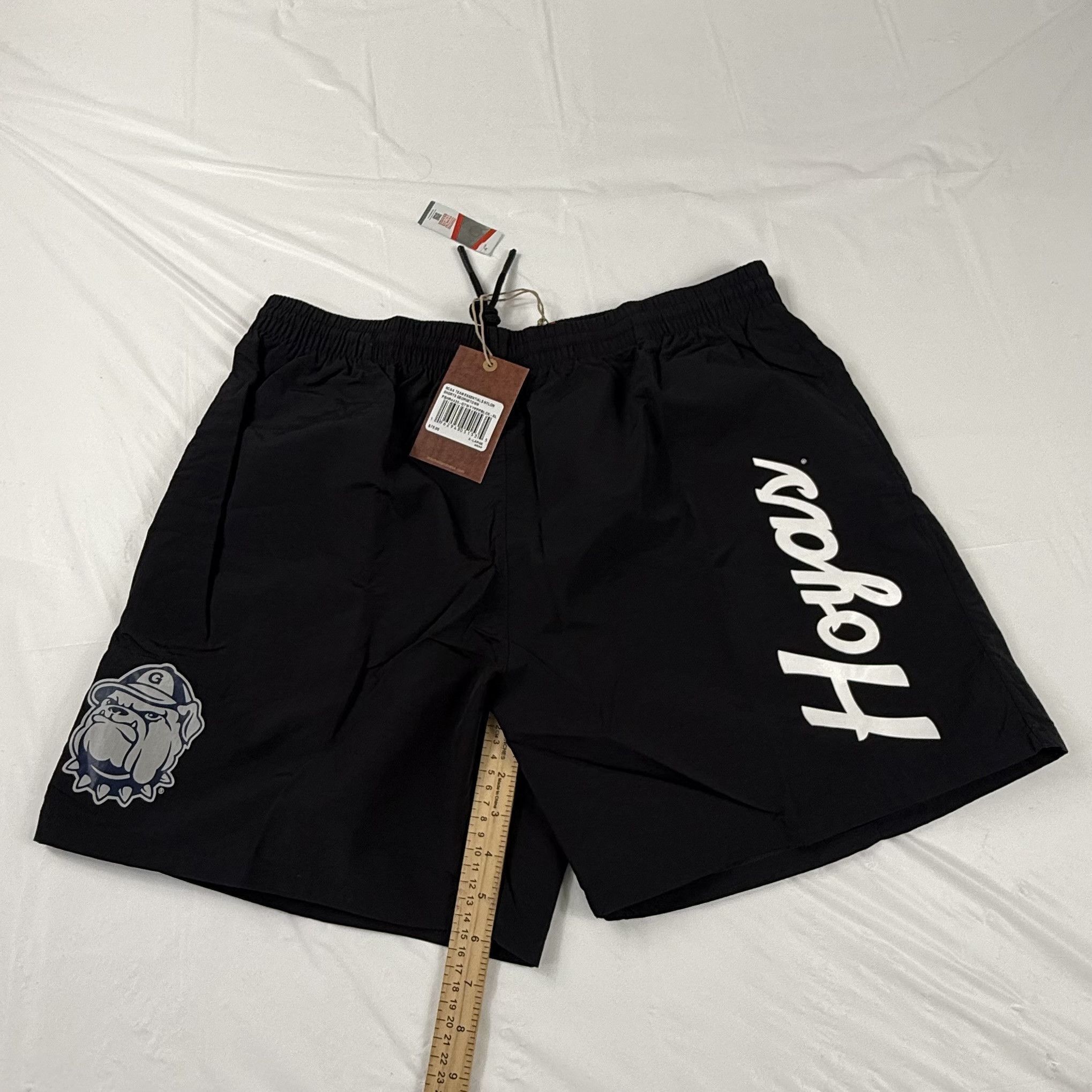 Mitchell & Ness Mitchell & Ness Georgetown Hoyas Nylon Shorts Black Mens XL Size US 34 / EU 50 - 5 Thumbnail