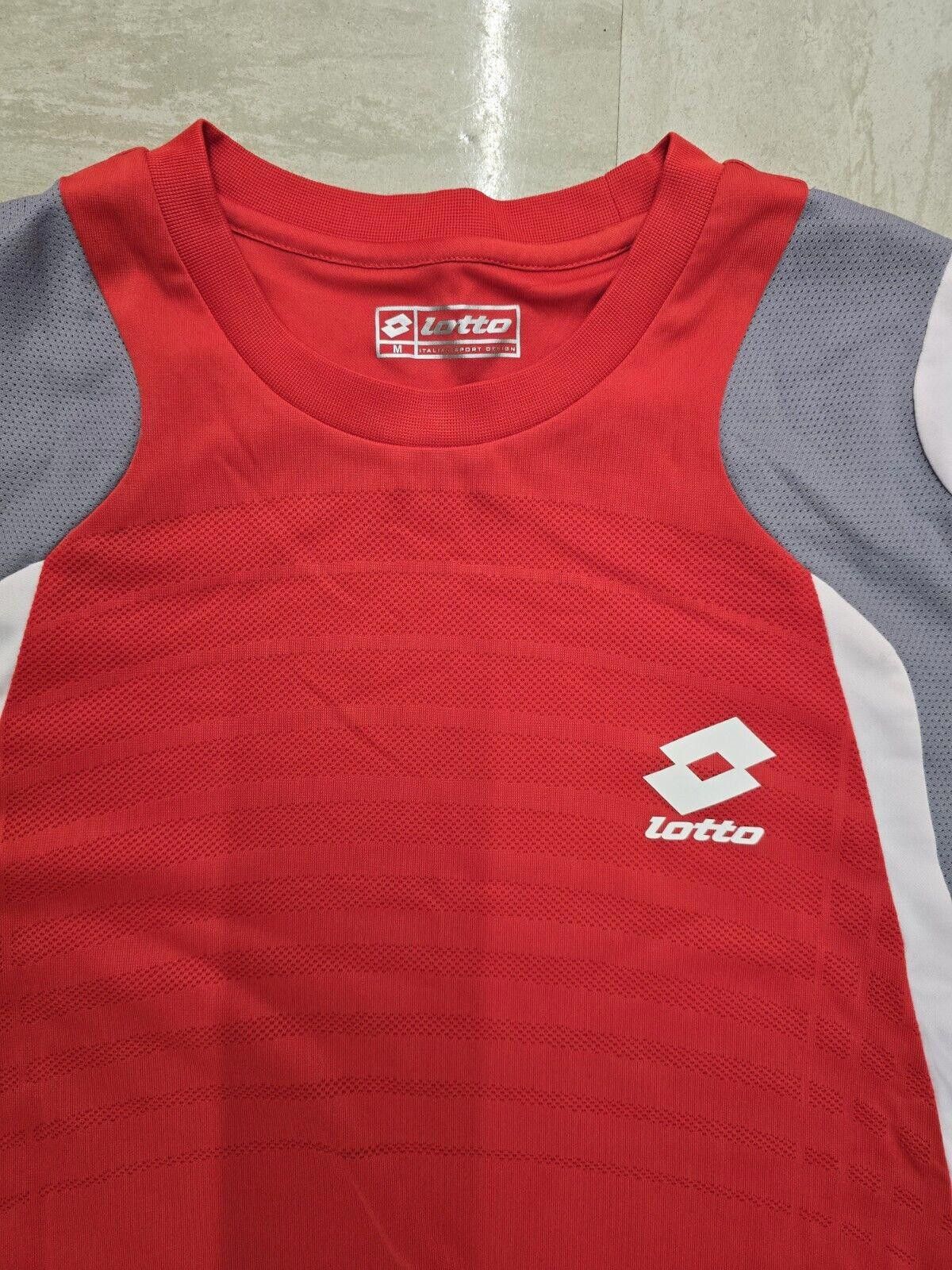 Lotto Sport Lotto Tennis Shirt Men's Medium Red Italian Ferrer Nadal Size US M / EU 48-50 / 2 - 2 Thumbnail