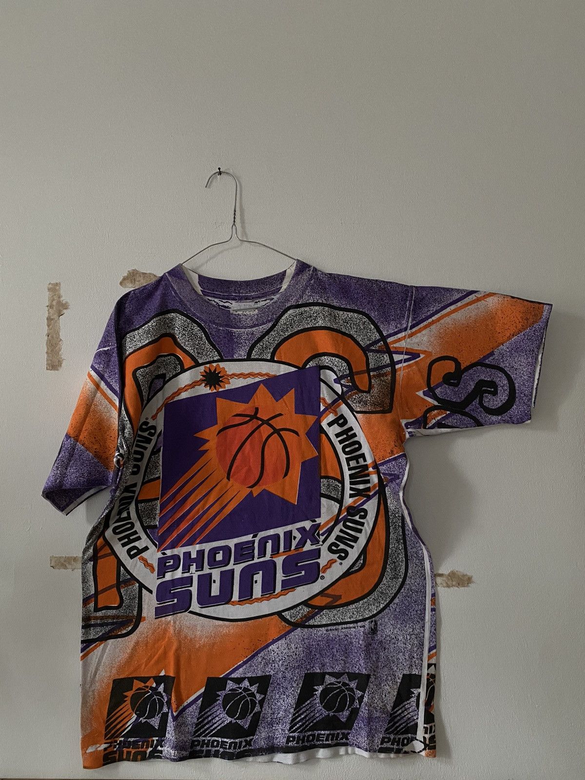 image of Vintage 90's Phoenix Suns Nba Shirt in Purple, Men's (Size XL)