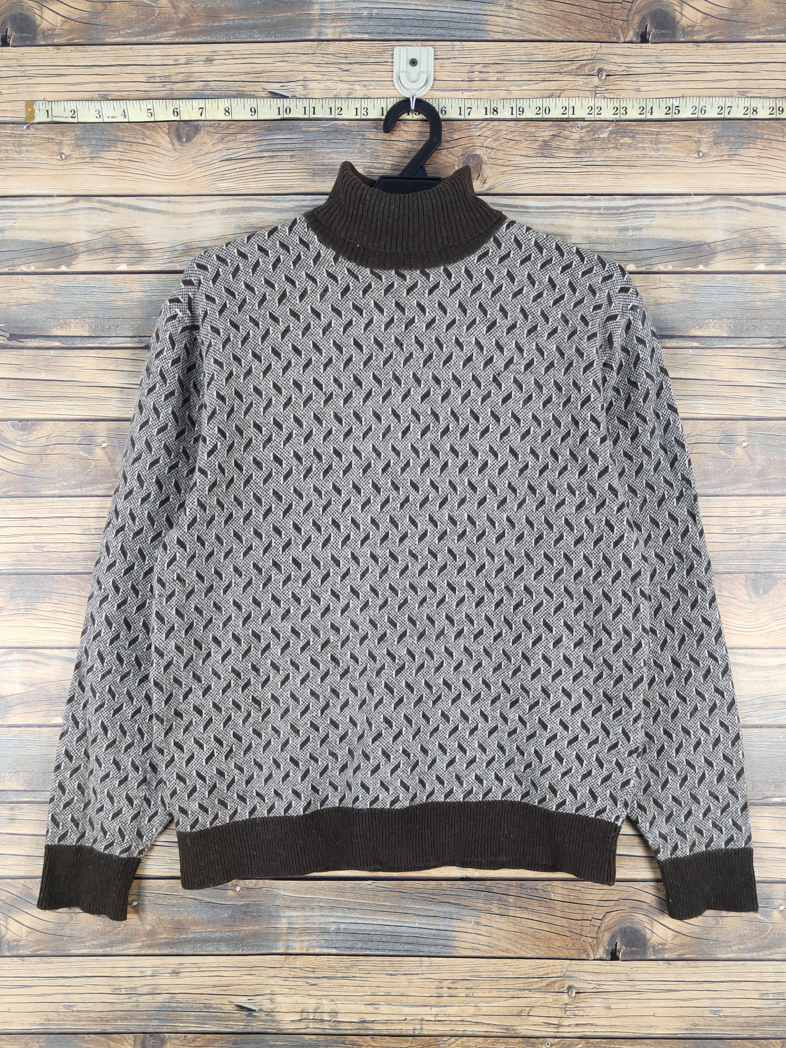 Homespun Knitwear × Japanese Brand × Vintage Cross Brown Knitwear vintage Sweatshirts #W1553 Size US S / EU 44-46 / 1 - 1 Thumbnail