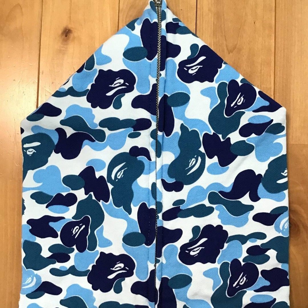 Bape BAPE logo ABC camo blue full zip hoodie a bathing ape Size US XL / EU 56 / 4 - 4 Thumbnail