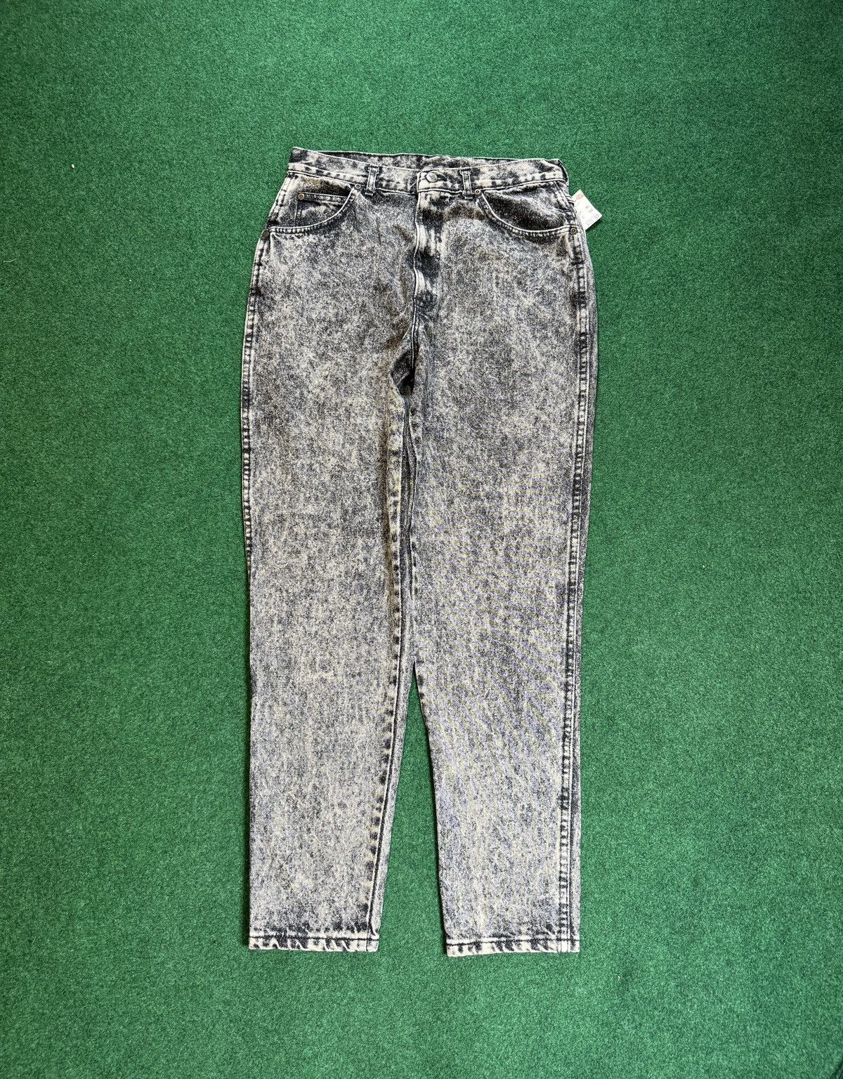 Vintage Vintage 80s Acid Wash Black Deadstock Chic 16 Denim Jeans Size 38" / US 16 / IT 52 - 1 Thumbnail