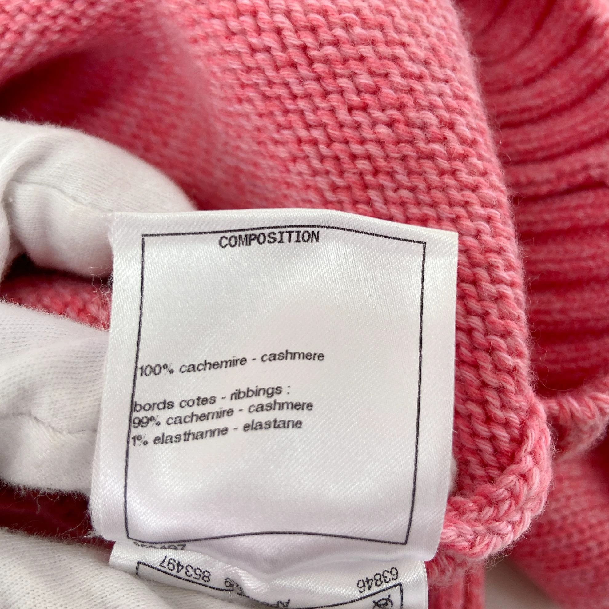 Chanel Chanel pink cashmere heavy beaded knit sweater Size XS / US 0-2 / IT 36-38 - 8 Thumbnail