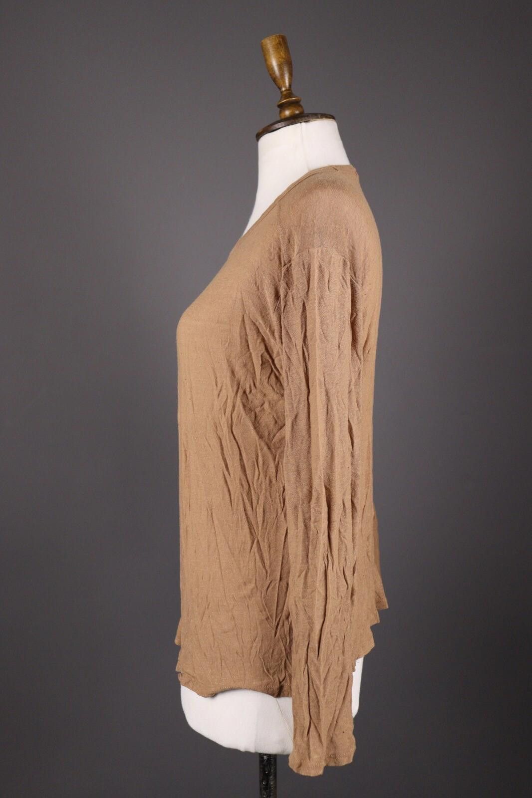 Alexander Wang T Alexander Wang Brown Long Sleeve Blouse Shirt Size L Size L / US 10 / IT 46 - 4 Thumbnail