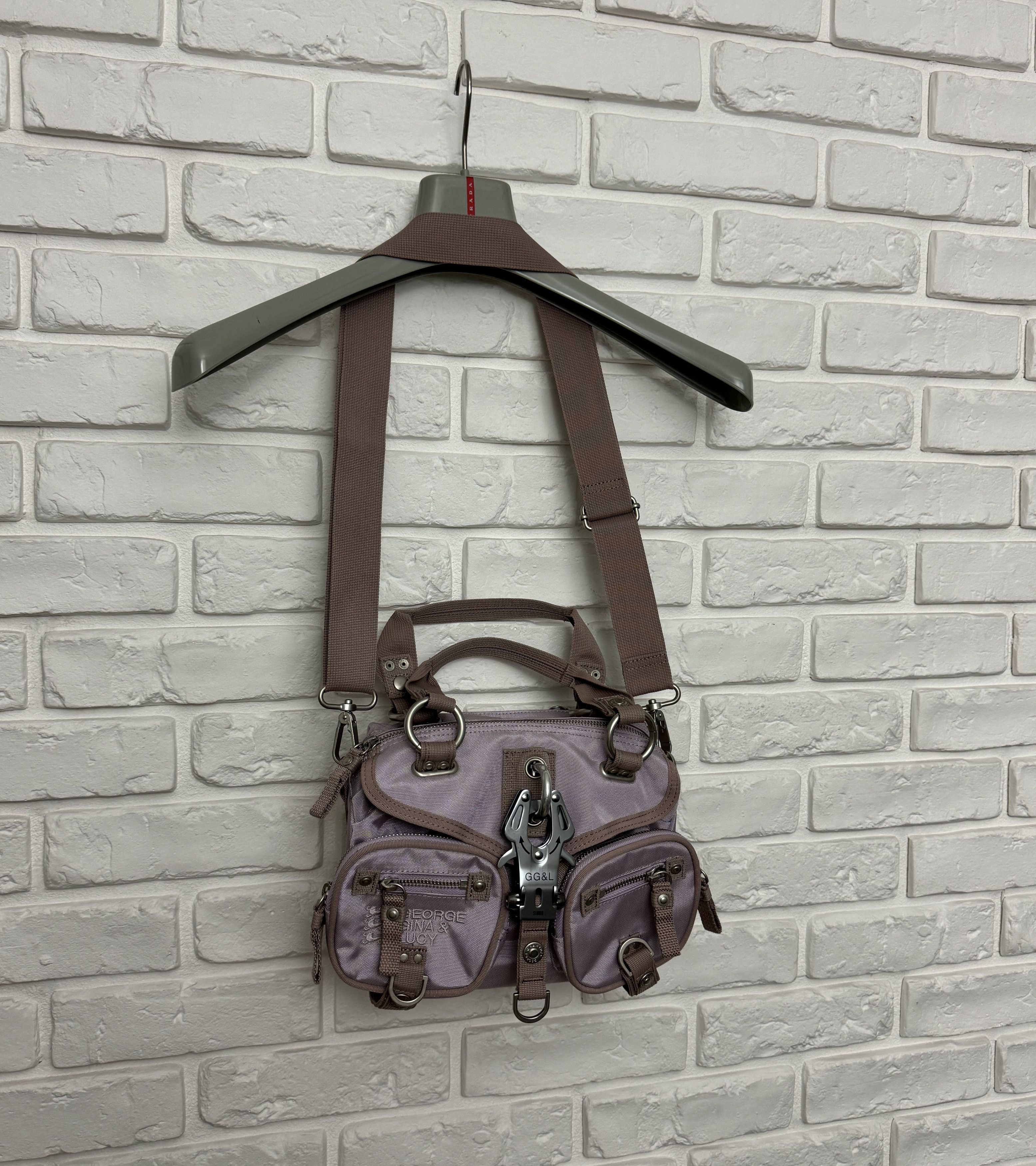 George Gina Lucy x Vintage Ggl George Gina & Lucy Gimme 5 Hand Bag Shoulder Bag Purple, Women's