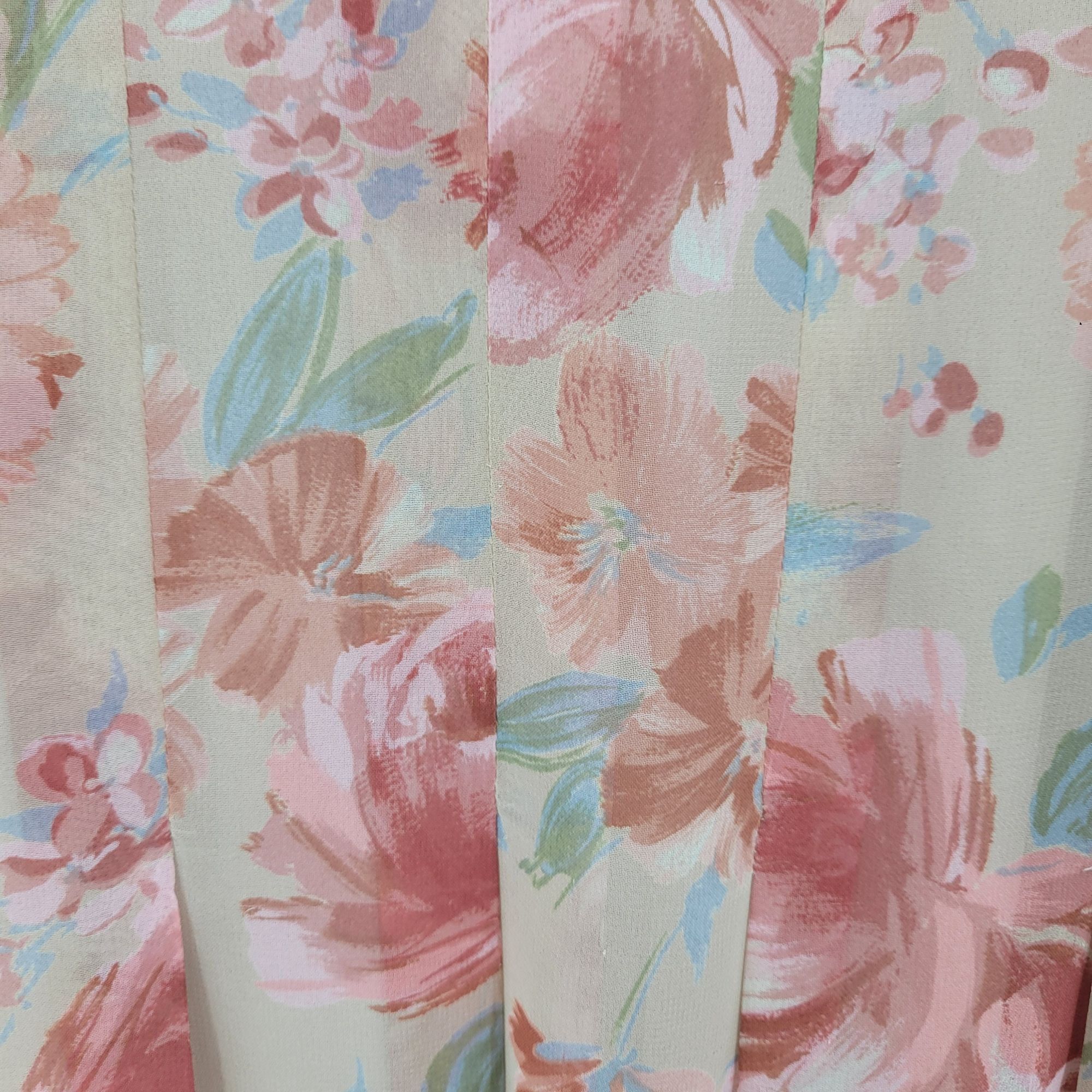 Laura Ashley Vtg Laura Ashley Sheer Floral Short-Sleeve Shift Dress Sz 4 Size S / US 4 / IT 40 - 4 Thumbnail