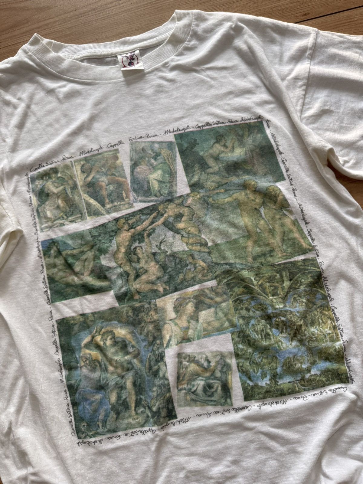 Vintage 90’s ARTWORK BY “ MICHELANGELO “ , 1475-1564 Size US XXL / EU 58 / 5 - 3 Thumbnail