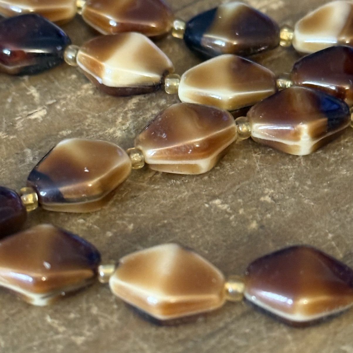 Vintage Vintage Tiger’s eye bead necklace Size ONE SIZE - 2 Thumbnail