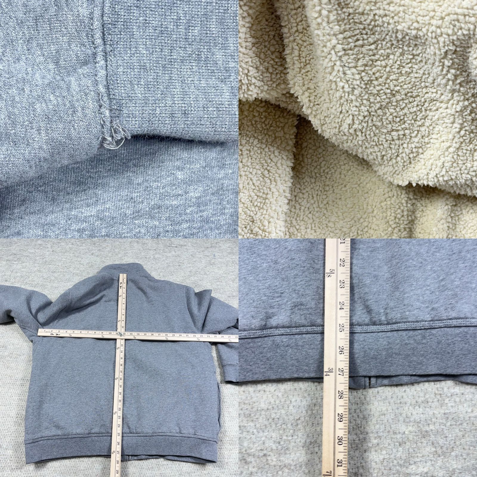 Vintage VINTAGE LL Bean Katahdin Iron Works Jacket Men Large Gray Bomber Full Zip Fleece Lined Size US L / EU 52-54 / 3 - 8 Thumbnail