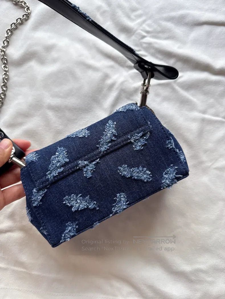 Vivienne Westwood Vivienne Westwood size os Hazel Denim Small Baguette Bag, c Size ONE SIZE - 5 Thumbnail