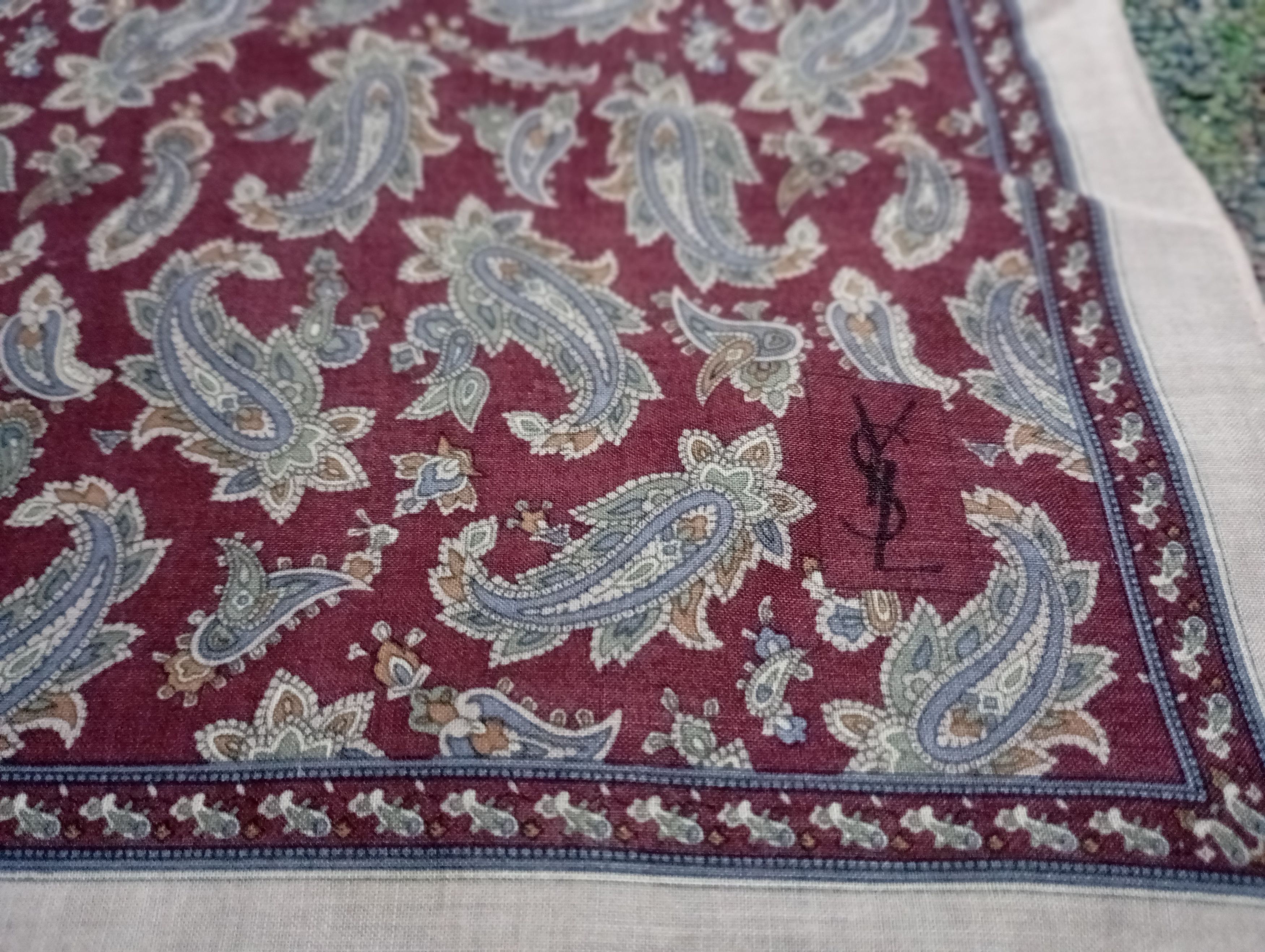 Yves Saint Laurent YSL Yves Saint Laurent Hand Towel Handkerchief Size ONE SIZE - 3 Thumbnail