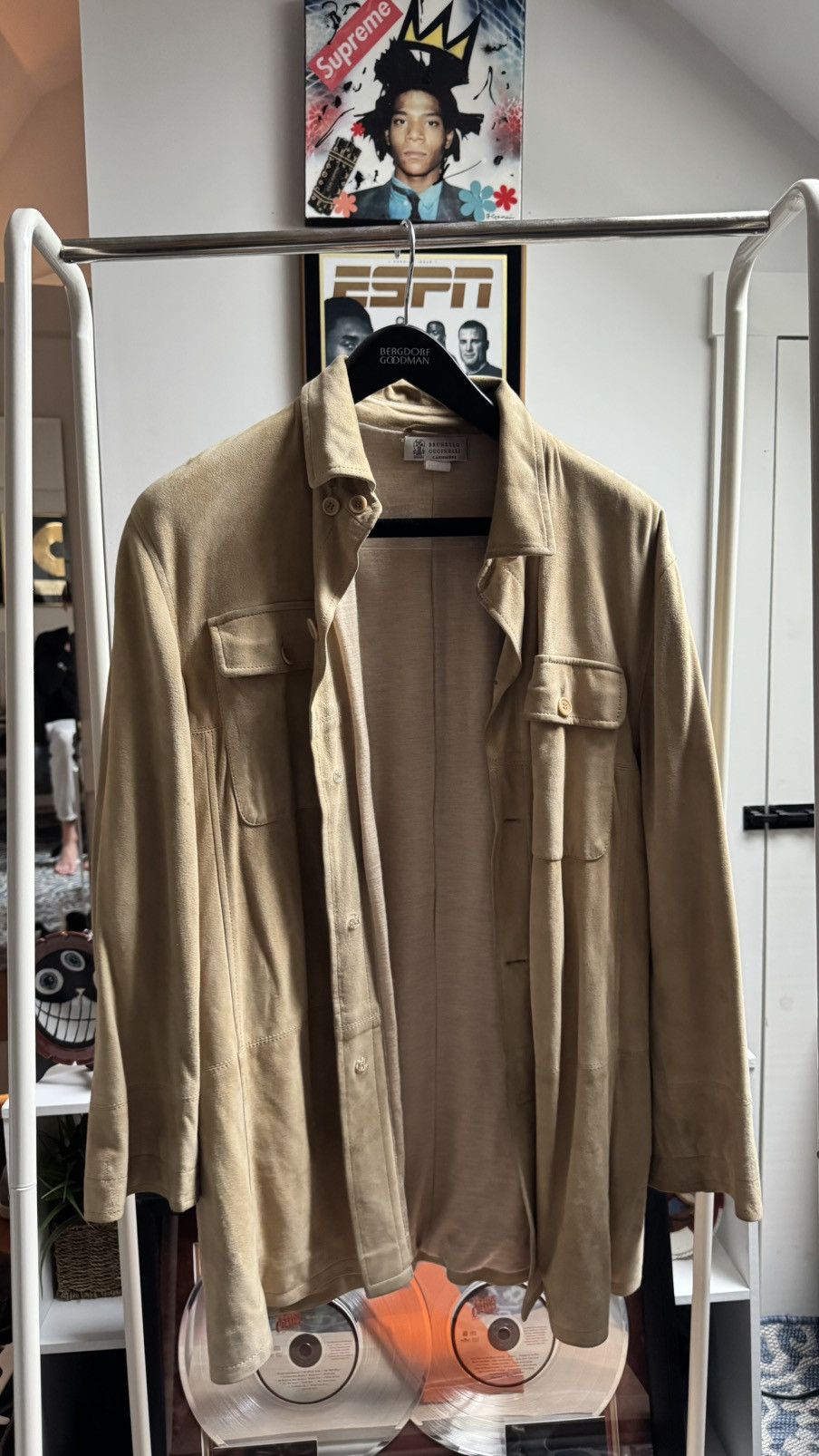 Brunello Cucinelli *Rare* Brunello Cucinelli Cashmere Shirt Size US XL / EU 56 / 4 - 1 Thumbnail
