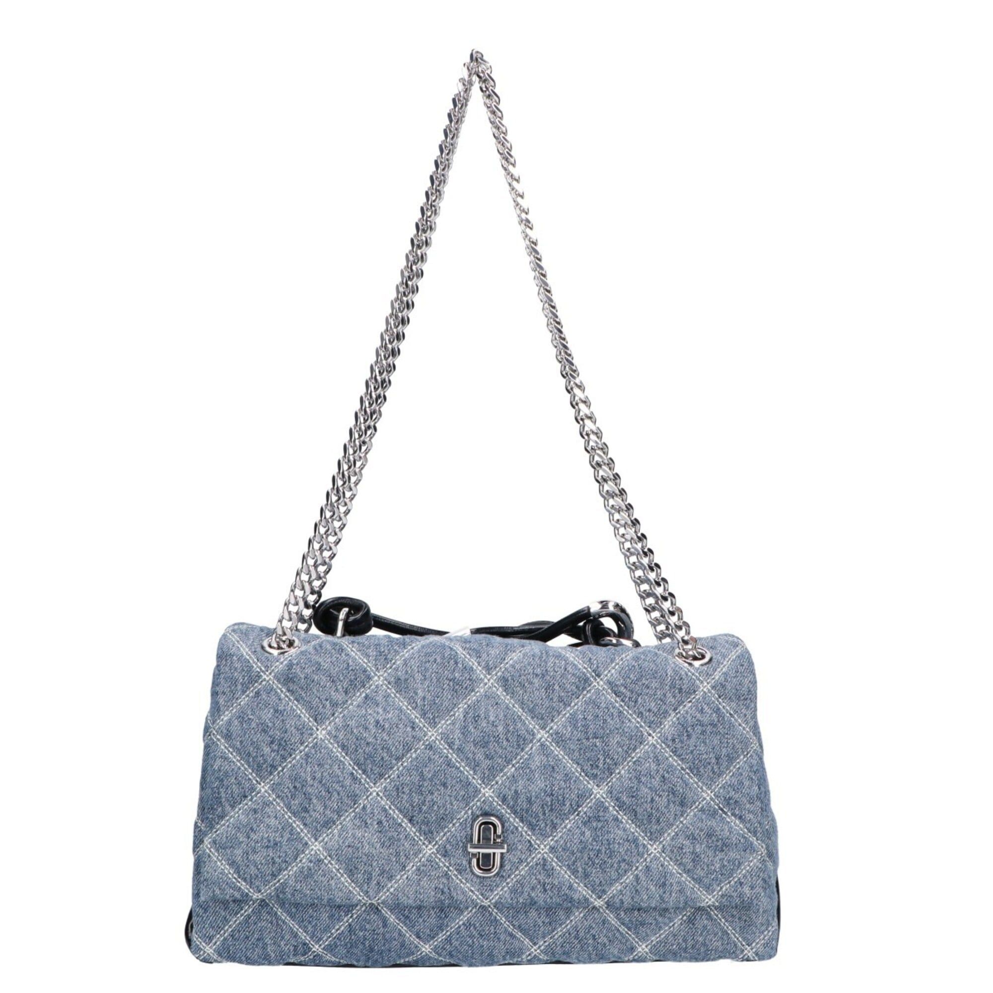 Marc Jacobs MARC JACOBS 25SS 2P5HCR019H03 416 The Quilted Denim Dual Bag Chain Shoulder Light Wash Indigo Women's Size ONE SIZE - 1 Thumbnail