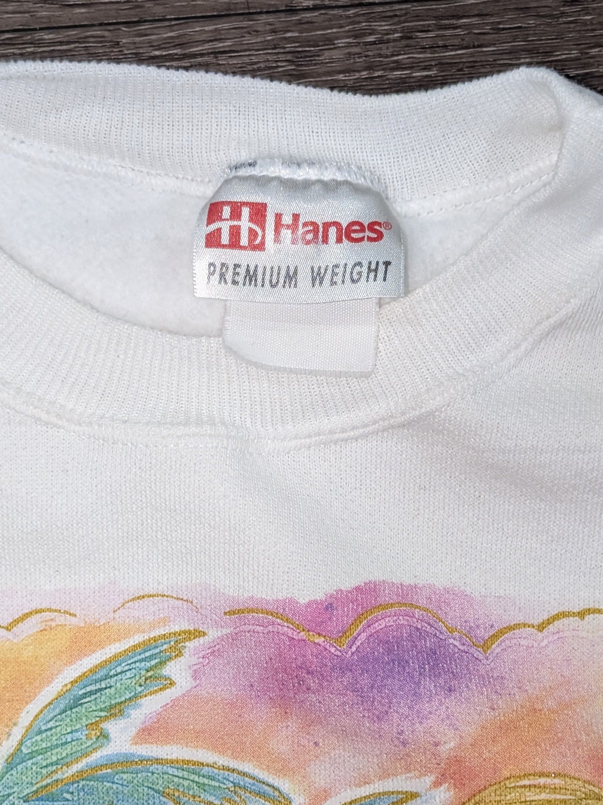 Hanes Vintage California beach drawing crewneck sweatshirt Size US XL / EU 56 / 4 - 3 Thumbnail