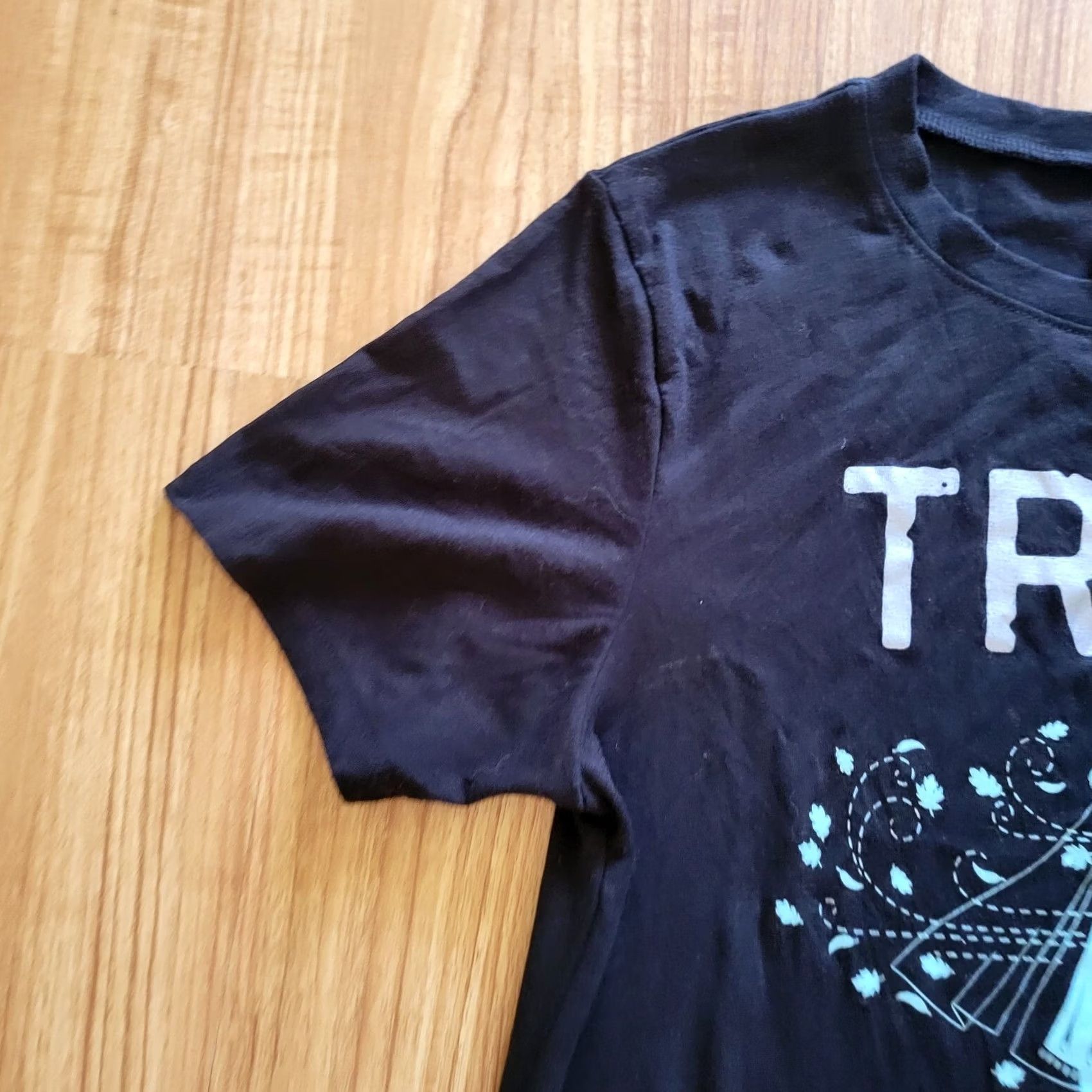 Disney Disney Frozen II T Shirt Womens S Black Logo Elsa Anna Teal Size S / US 4 / IT 40 - 2 Thumbnail