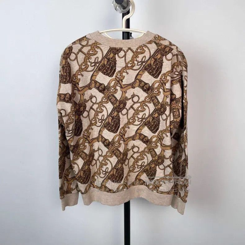 Hermes Hermes Contrast Color Chain Cotton Crew Neck Long Sleeve S Size XS / US 0-2 / IT 36-38 - 2 Thumbnail