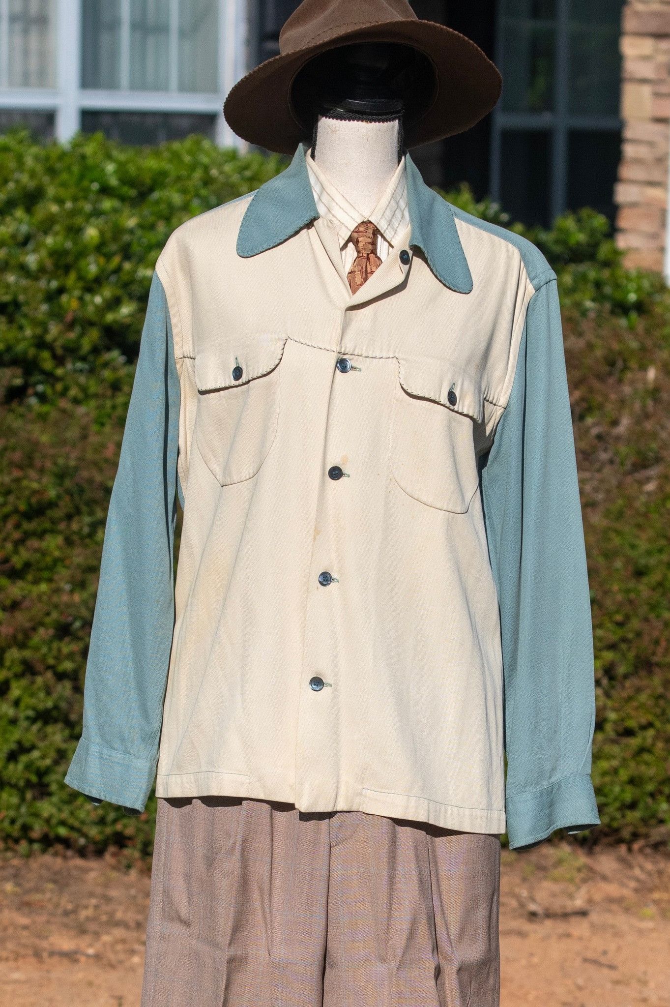 Other 1940s Rogue Ramble two tone gabardine shirt Size US M / EU 48-50 / 2 - 1 Thumbnail