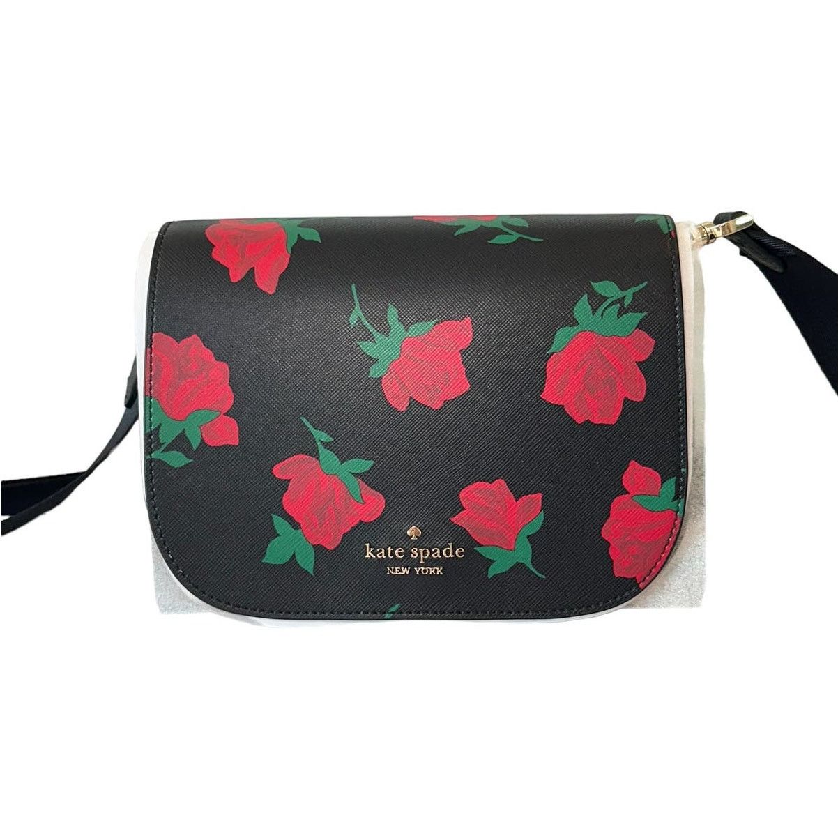 Kate Spade Kate Spade Rose Toss Printed Saddle Crossbody Bag Size ONE SIZE - 3 Thumbnail