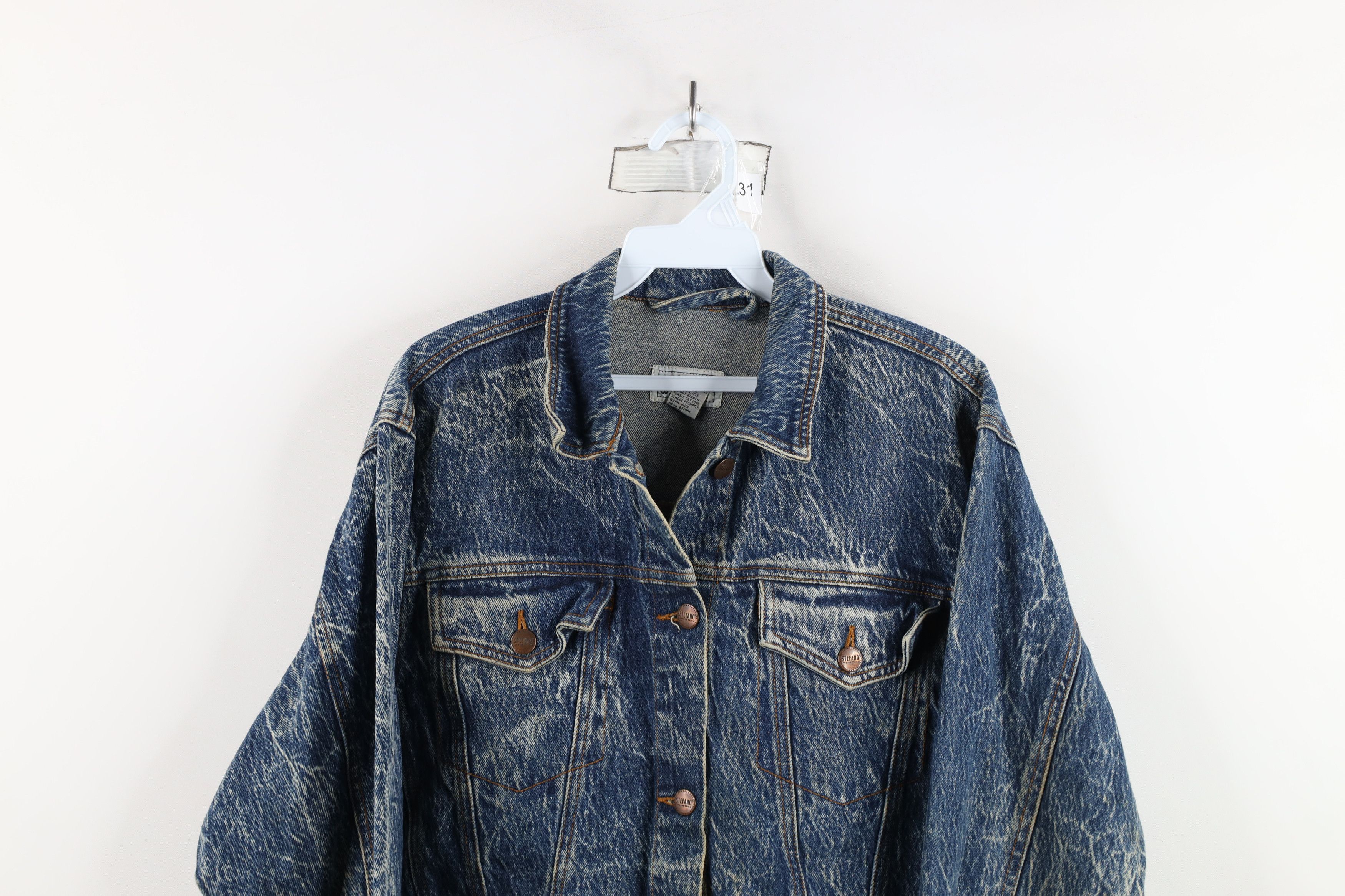 Vintage Vintage 90s Streetwear Acid Wash Denim Trucker Jacket Size M / US 6-8 / IT 42-44 - 2 Thumbnail