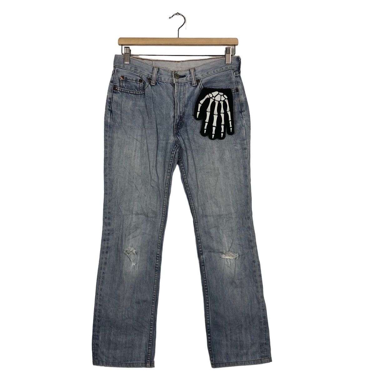 Levi's Made & Crafted 🔥VINTAGE LEVI’S DISTRESSED DENIM JEANS ACID WASH Size US 28 / EU 44 - 2 Thumbnail