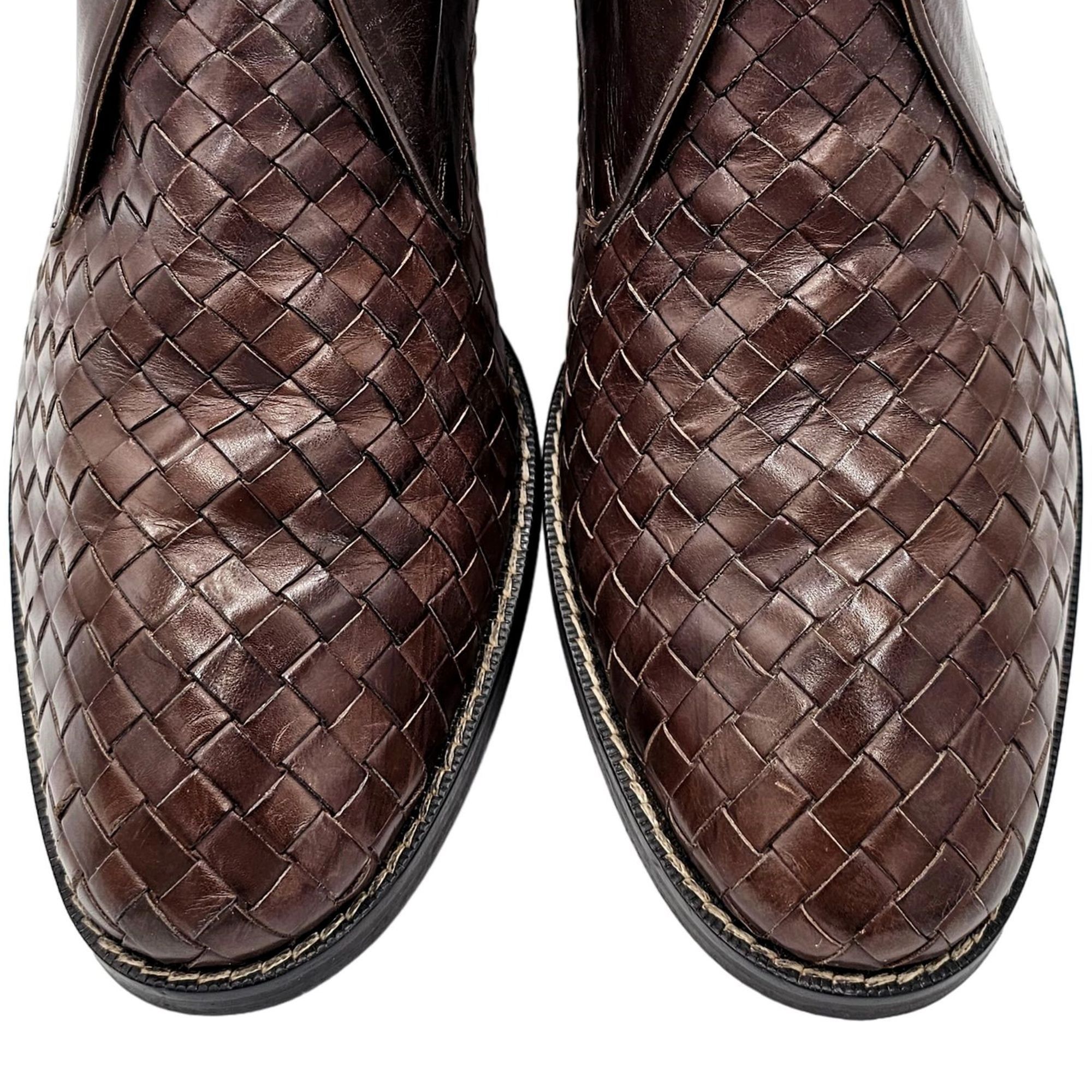 Cole Haan Cole Haan Cambridge Brown Woven Leather Chukka Boots Men 8.5 Size US 8.5 / EU 41-42 - 10 Thumbnail