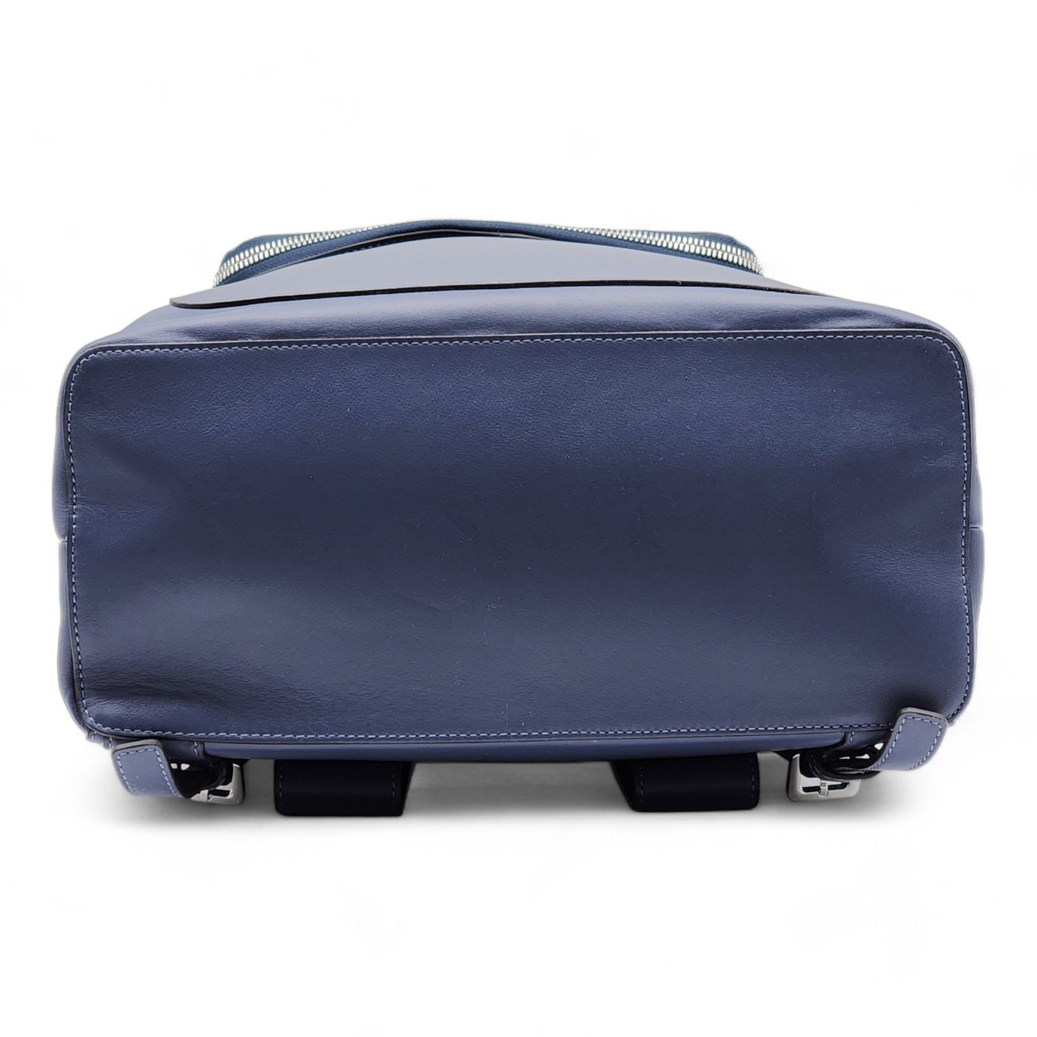 Loewe Goya Leather Backpack Blue Size ONE SIZE - 4 Thumbnail