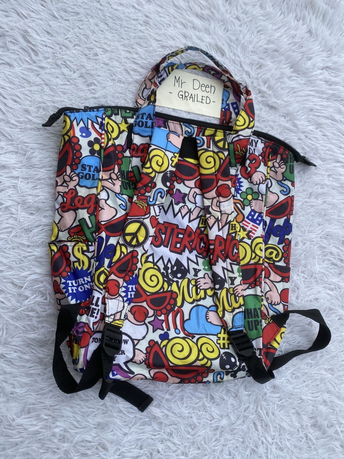 Hysteric Glamour Rare Hysteric Glamour All Over Print Day Bag Pack Size ONE SIZE - 7 Thumbnail