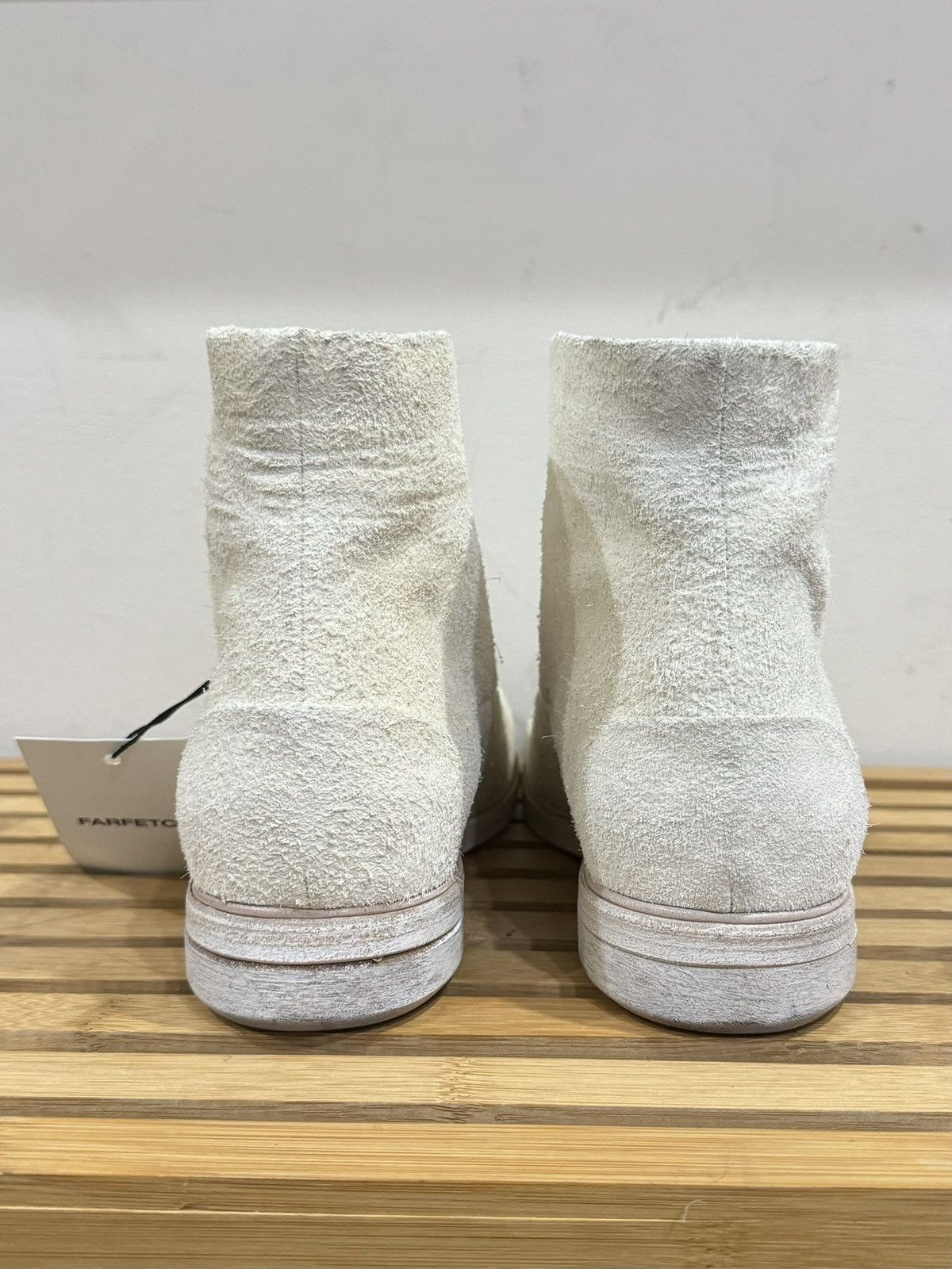 Marsell Marsell Zucca Media Lace-Up Boots Reverse White Leather 38 Size US 5.5 / EU 38 - 6 Thumbnail