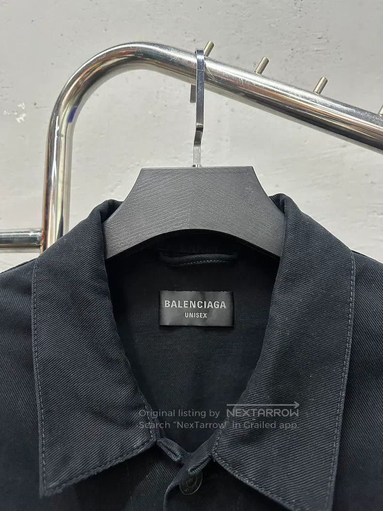 Balenciaga Balenciaga Black Denim Jacket Size US M / EU 48-50 / 2 - 5 Thumbnail