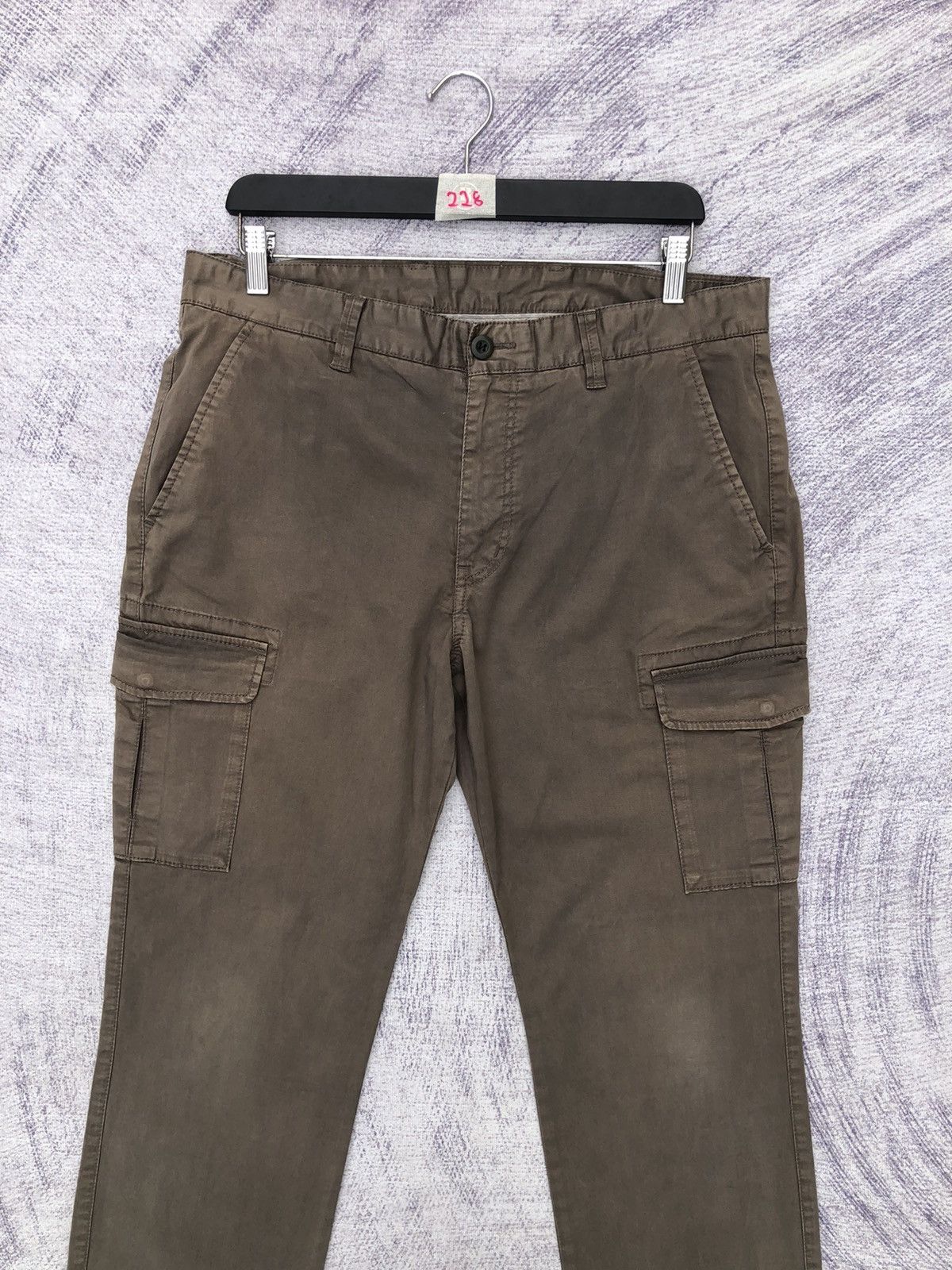 Japanese Brand × Olive × Uniqlo Japanesebrand Uniqlo Faded Olive Multipocket W35xL40 Size US 35 - 2 Thumbnail
