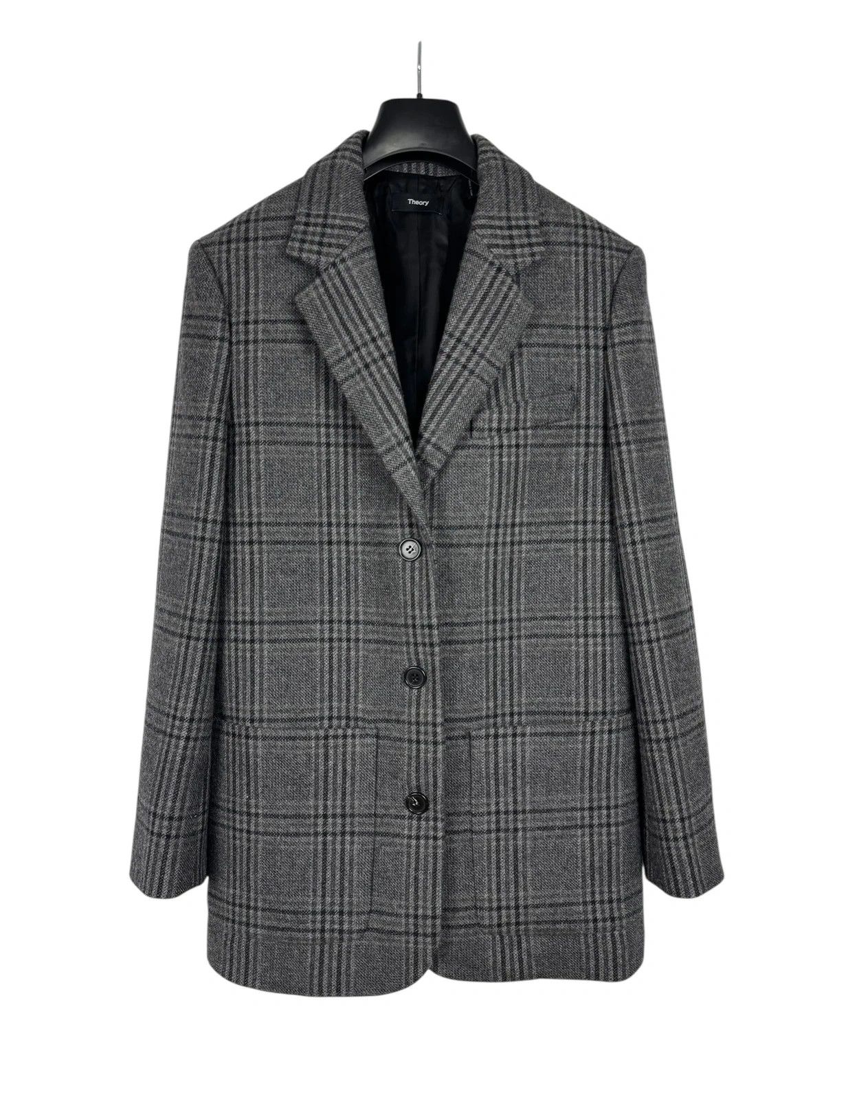 Theory Theory Plaid Wool Nylon Coat size 8 Size M / US 6-8 / IT 42-44 - 8 Thumbnail