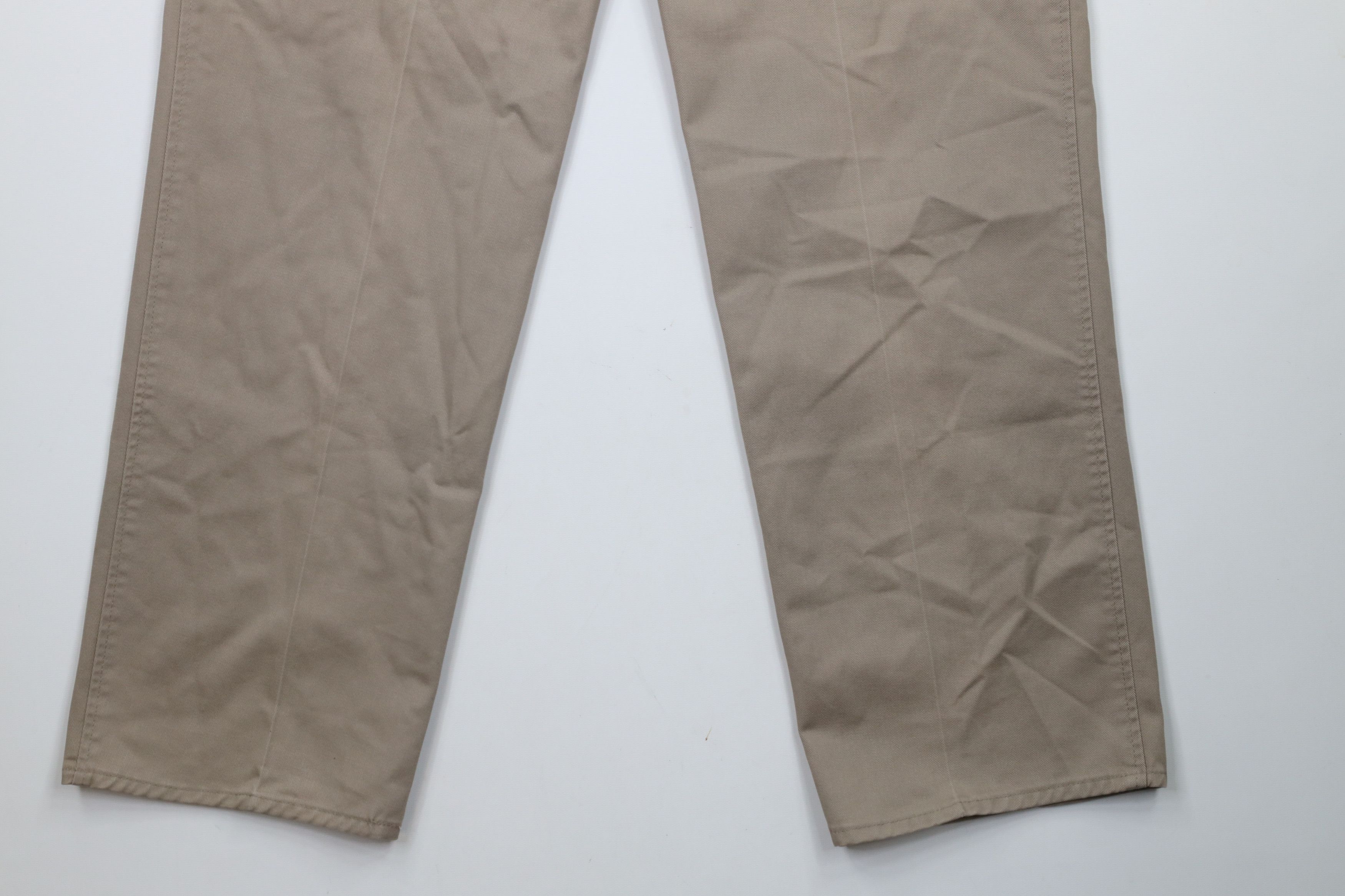 Vintage Vintage 90s Duxbak Straight Leg Chino Pants Beige Cotton Size US 32 / EU 48 - 11 Thumbnail