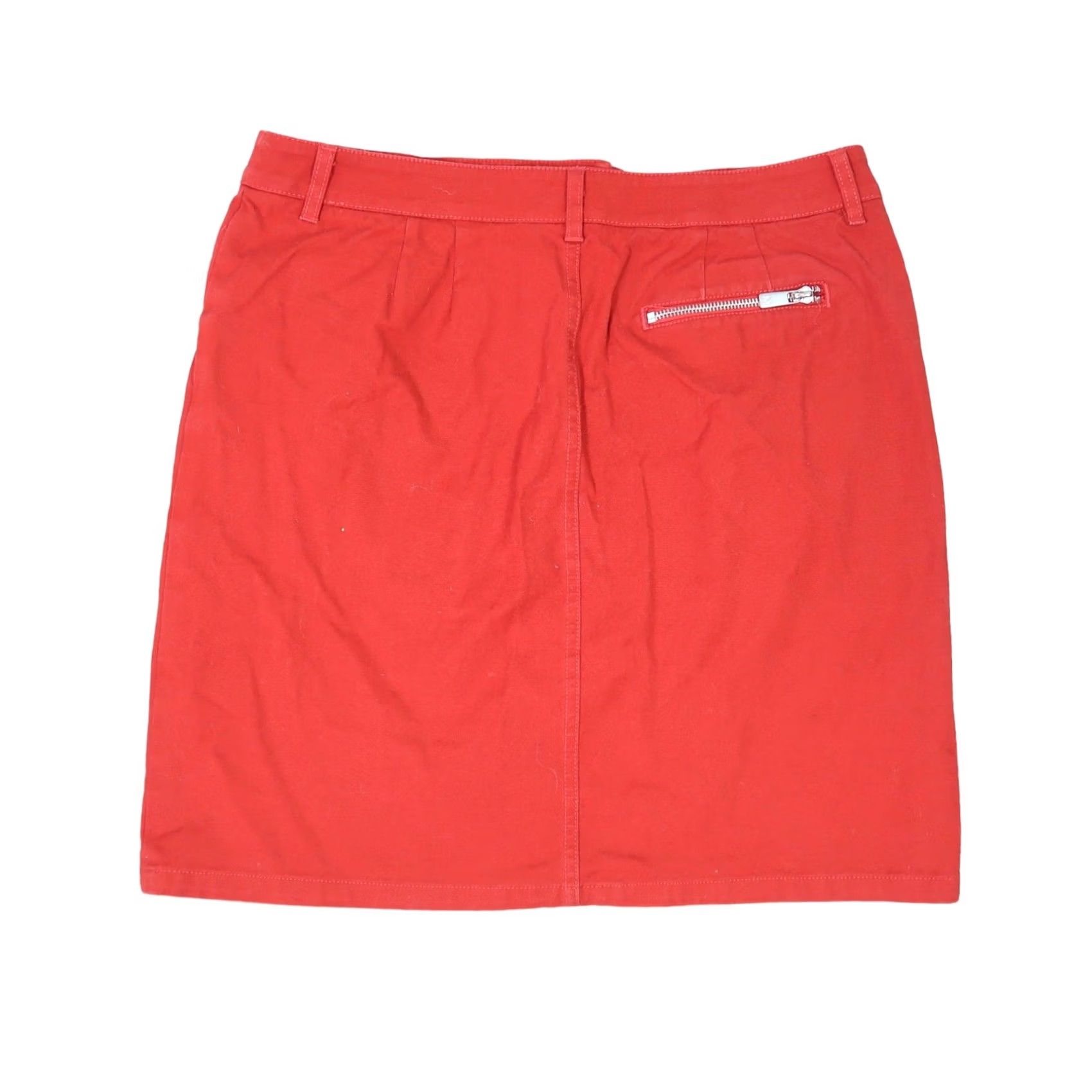 Vintage MICHAEL MICHAEL KORS cherry red chino mini skirt Size 8 Women Size 30" / US 8 / IT 44 - 2 Thumbnail