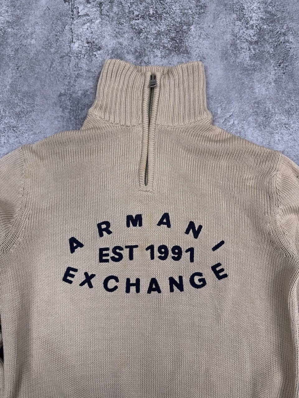 Armani Exchange Armani Exchange Men's Half Zip Sweater Beige Size S Size US S / EU 44-46 / 1 - 2 Thumbnail
