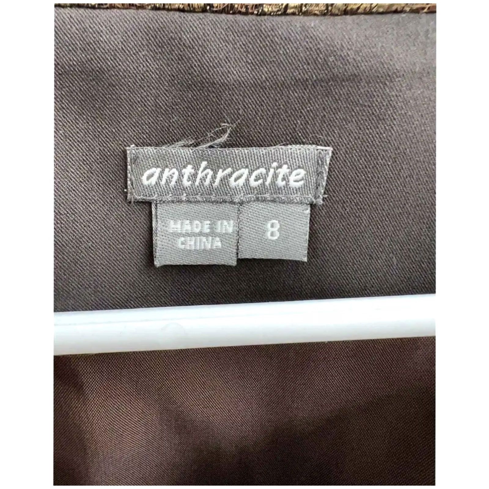 CLOSED Womens Anthracite Brown Single Button Close 3/4 Sleeve Jacket Size 8 Size M / US 6-8 / IT 42-44 - 6 Thumbnail