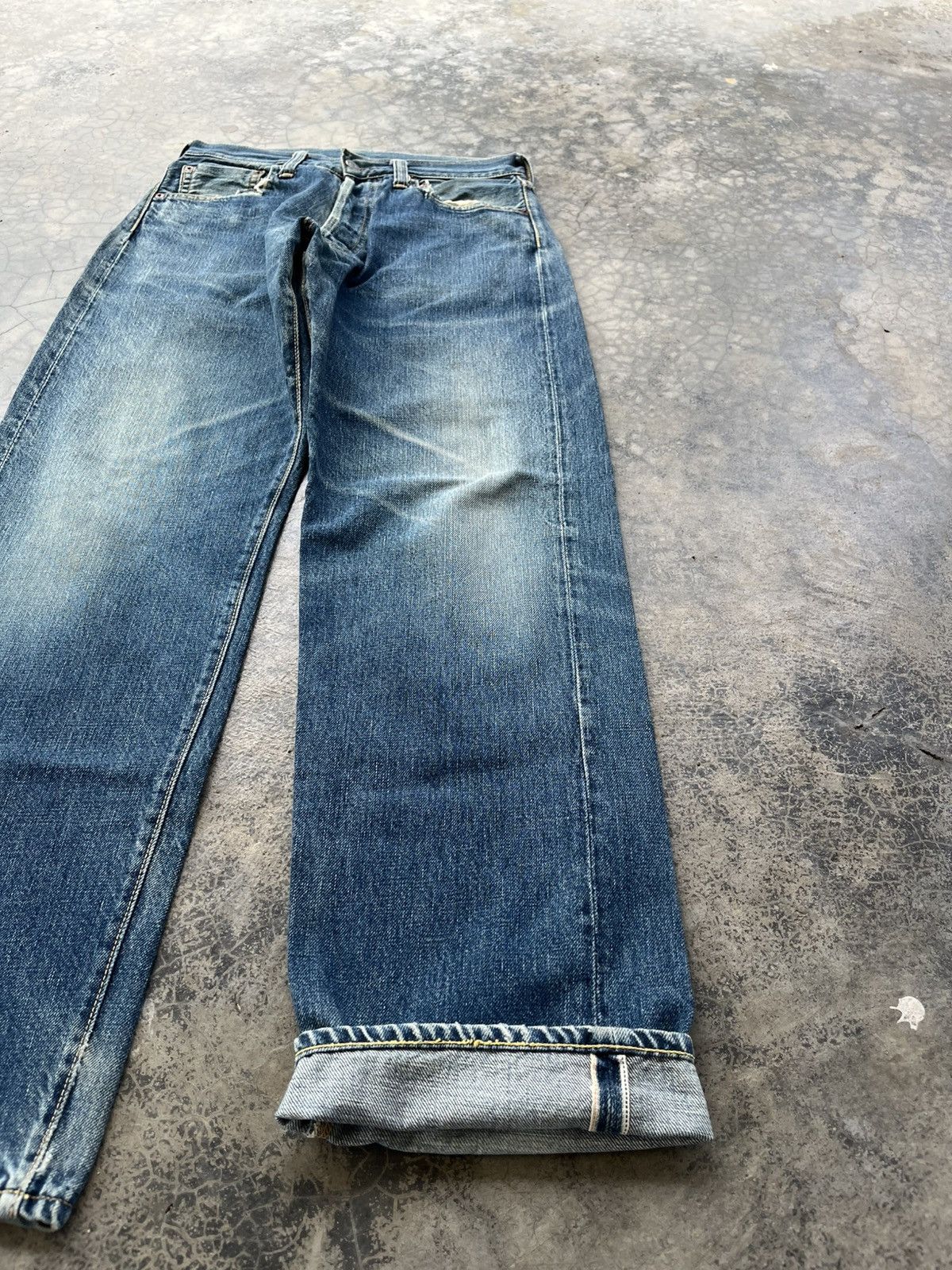 Evisu Vintage Evisu No 2 Embroidded Seagulls Selvedge Denim Size US 29 - 5 Thumbnail