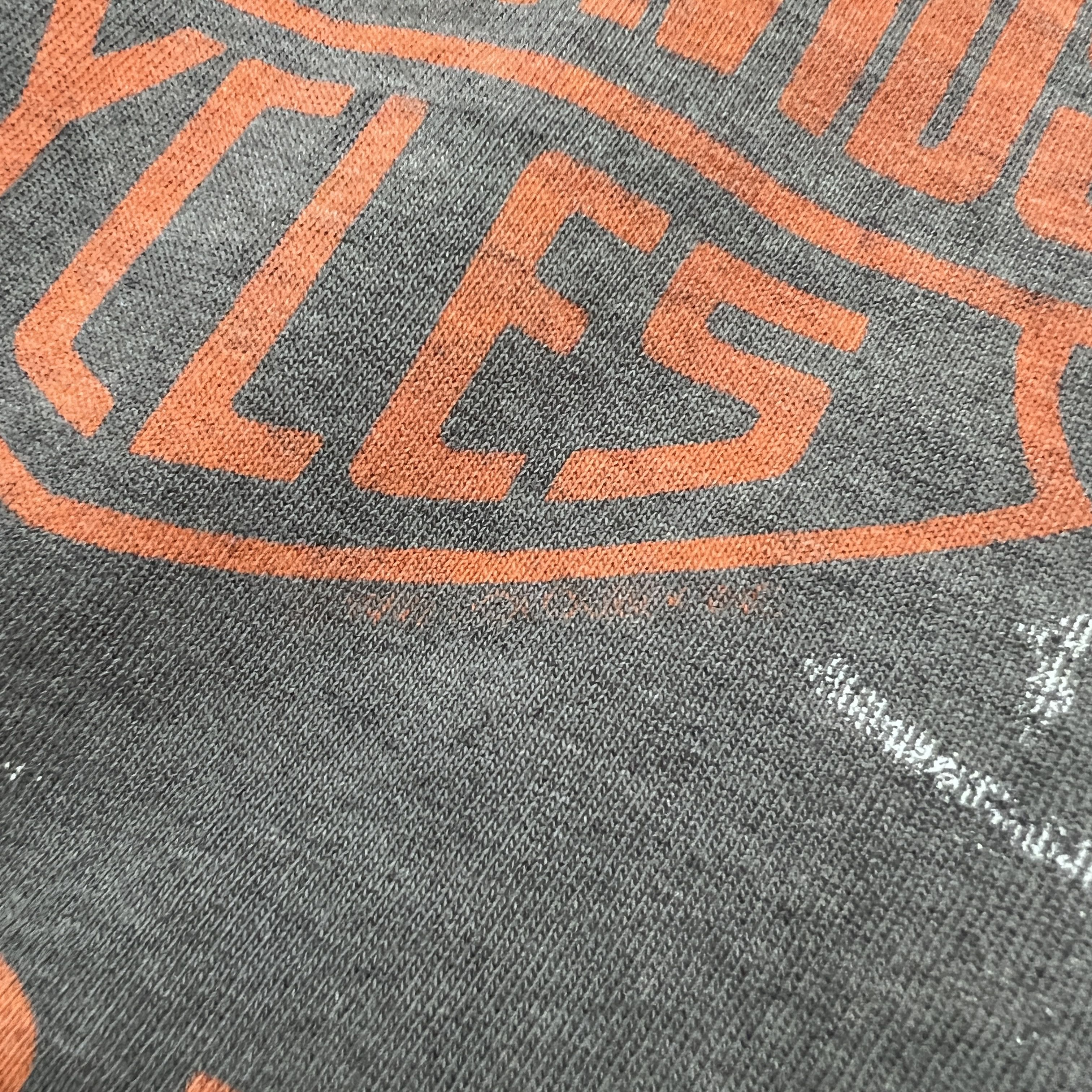Harley Davidson Vintage 90s Harley Davidson All Over Print XL Thrashed Faded Size US XL / EU 56 / 4 - 4 Thumbnail