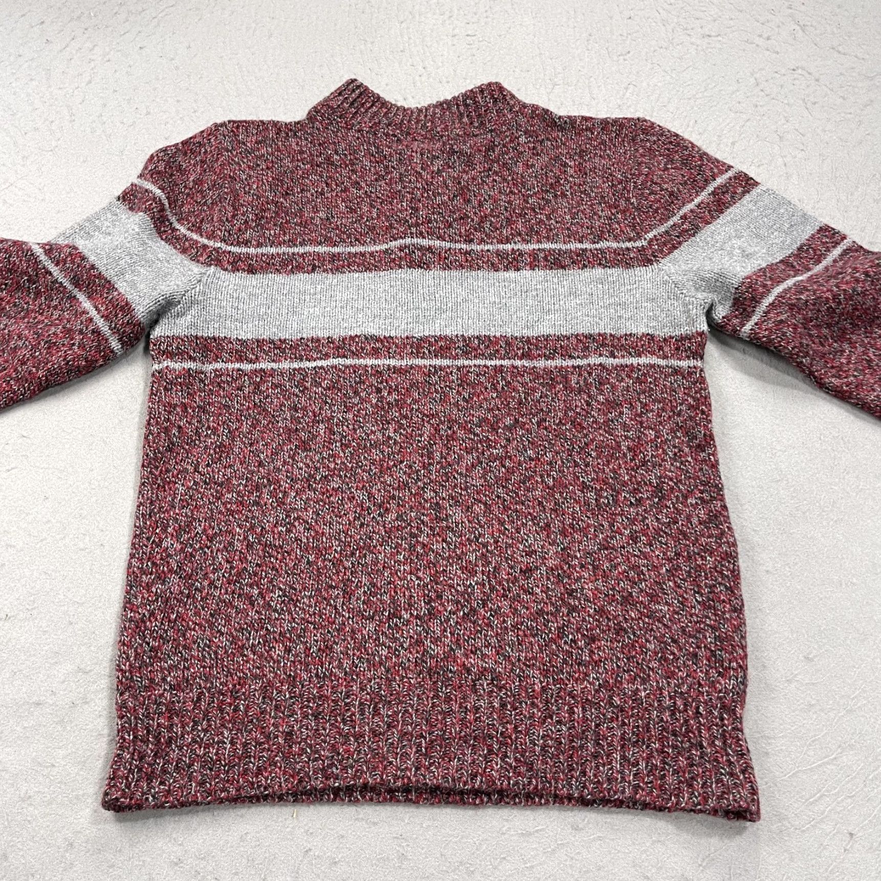 Vintage VINTAGE Campus Sweater Mens M Red Striped Wool Knit 90s Pullover Size US M / EU 48-50 / 2 - 5 Thumbnail