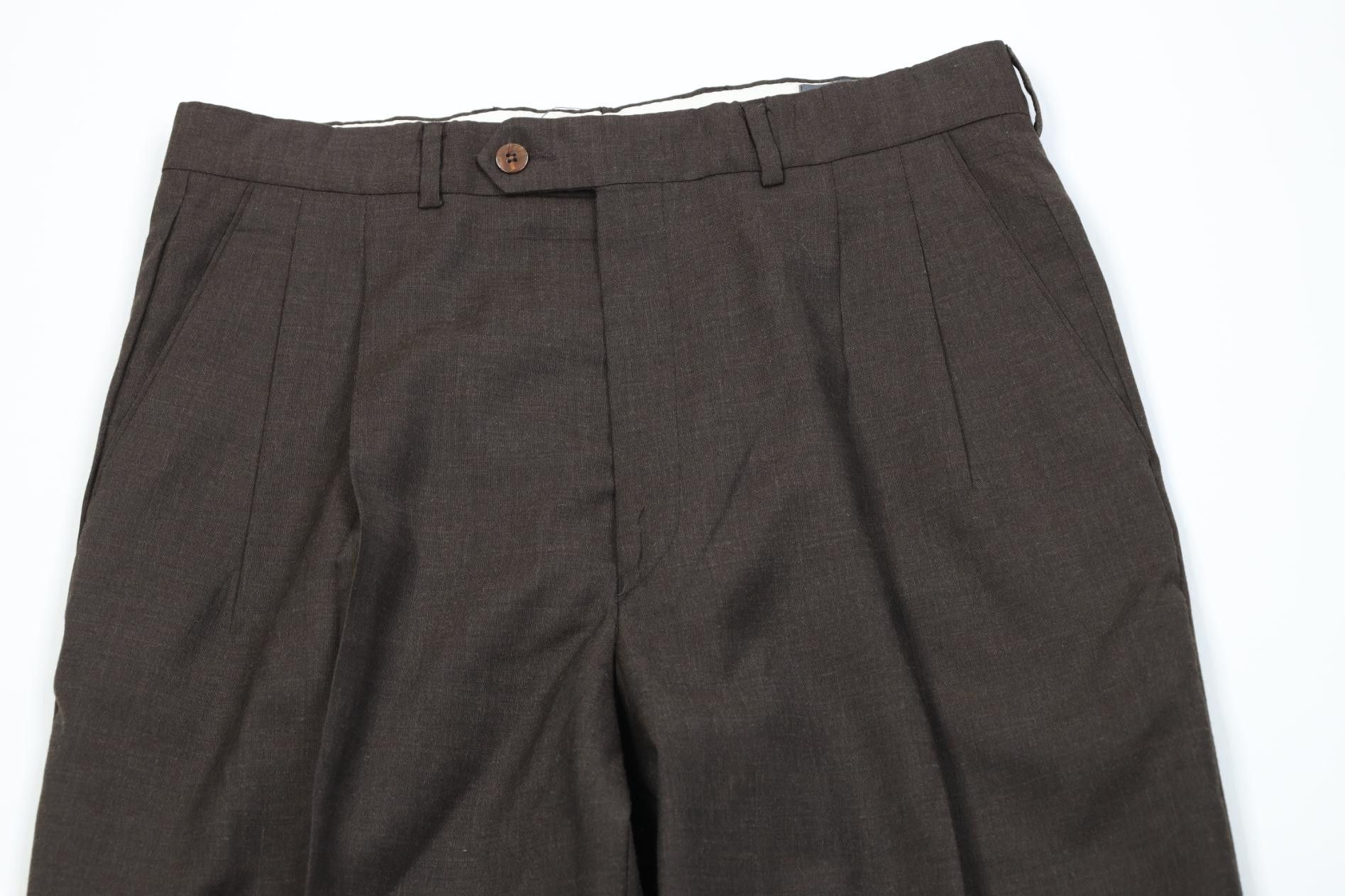 Vintage Vintage 90s Streetwear Knit Wide Leg Chino Pants Brown Size US 32 / EU 48 - 2 Thumbnail