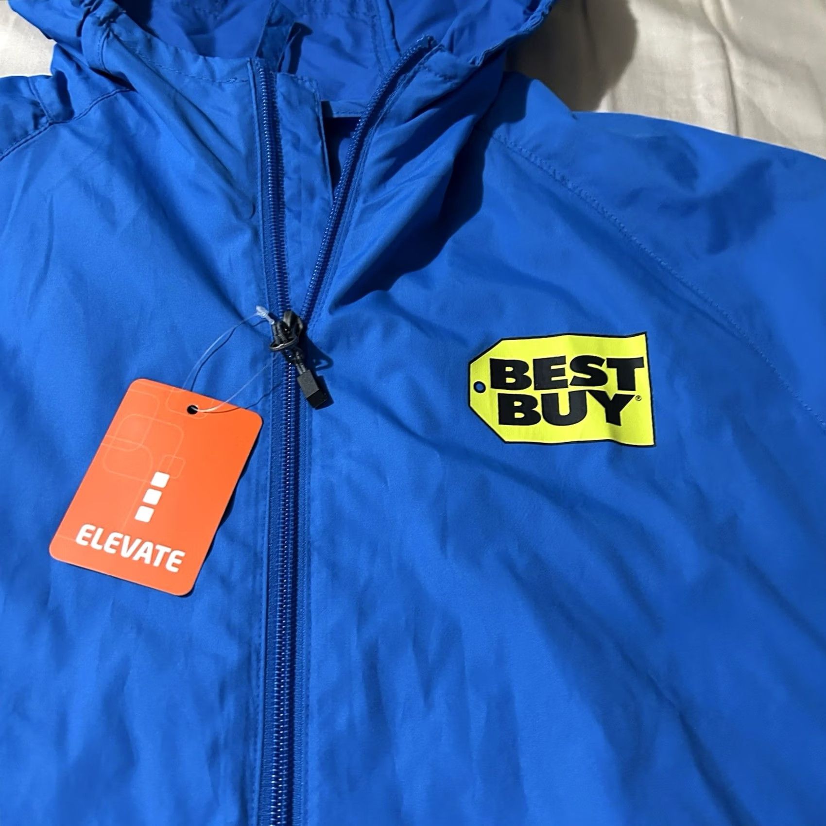 Vintage Elevate Windbreaker Jacket Men L Blue NWT Best Buy Size US L / EU 52-54 / 3 - 2 Thumbnail