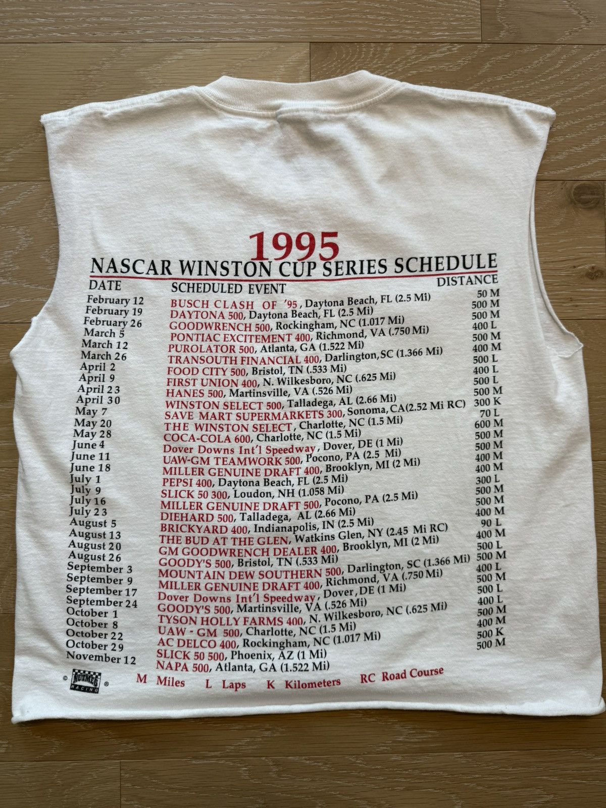 Nutmeg Vintage NASCAR 95 Nutmeg Racing Winston Cup Earnhardt Tank Size US L / EU 52-54 / 3 - 2 Thumbnail