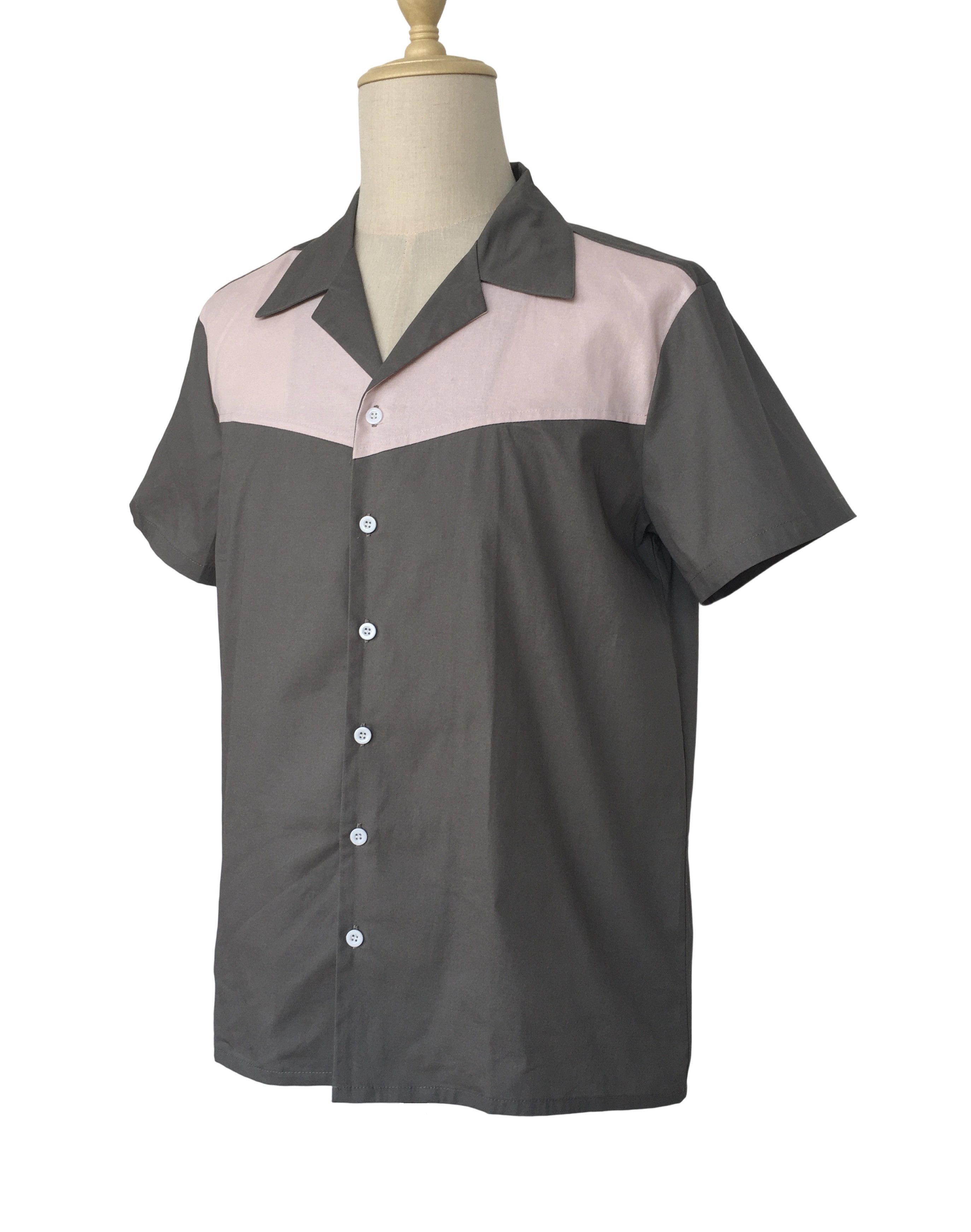 Other Gray&Pink Two-Tone Contrast Color Fashion Shirts For Men Size US M / EU 48-50 / 2 - 3 Thumbnail