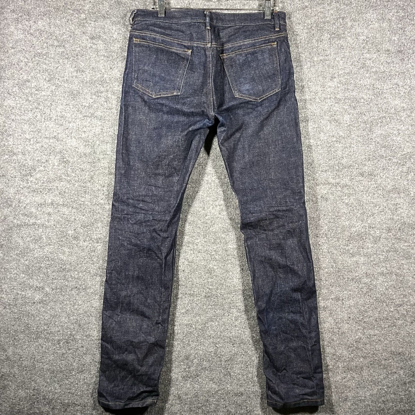 Denime APC Petit New Standard Jeans Mens 32x32 Indigo Denim Dark Selvedge Size US 32 / EU 48 - 3 Thumbnail