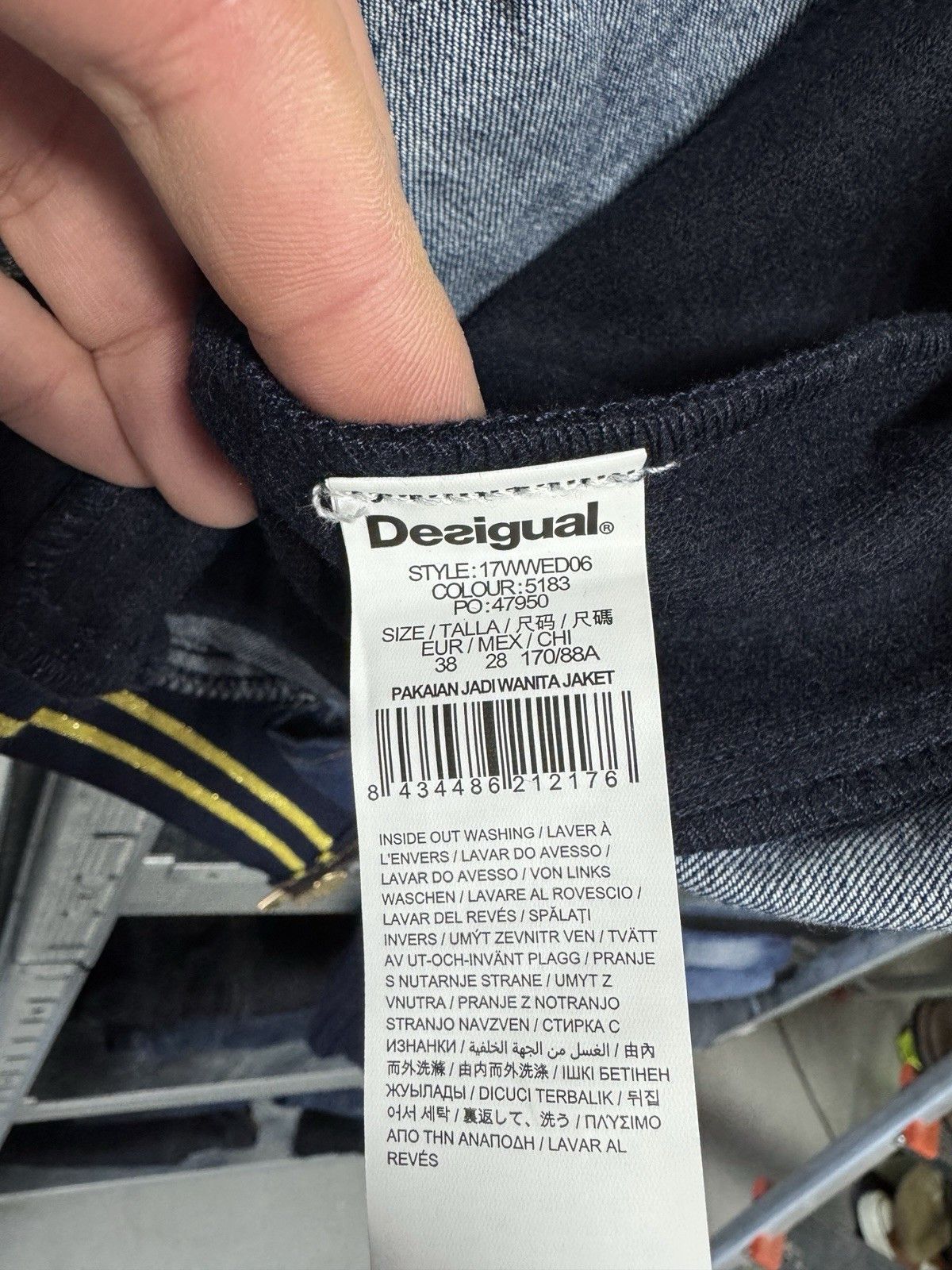 Desigual Desigual Pakaian Jadi Wanita Denim Wool Jacket Size EU 38 Size S / US 4 / IT 40 - 8 Thumbnail