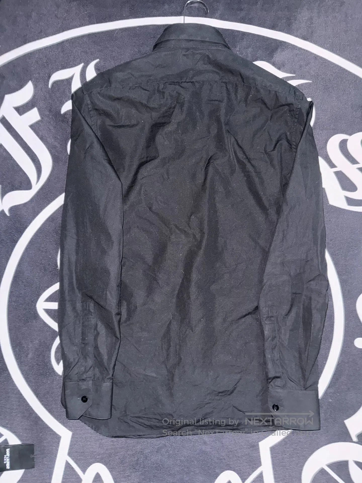 Saint Laurent Paris Saint Laurent 18FW Runway Black Poplin Shirt. Size US M / EU 48-50 / 2 - 2 Thumbnail
